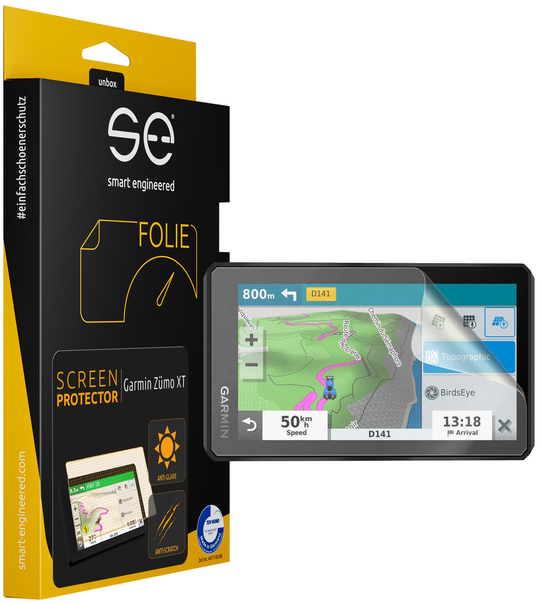 2x se® Navigation screen protector (clear & anti-reflective)