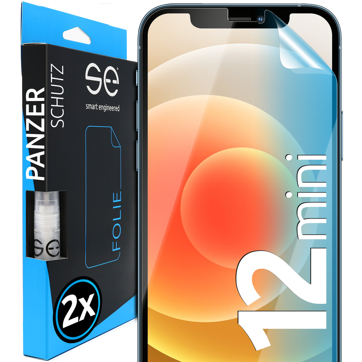 2x 3D Screen Protector for the Apple iPhone 12 Series (Transparent, Matte or Privacy)