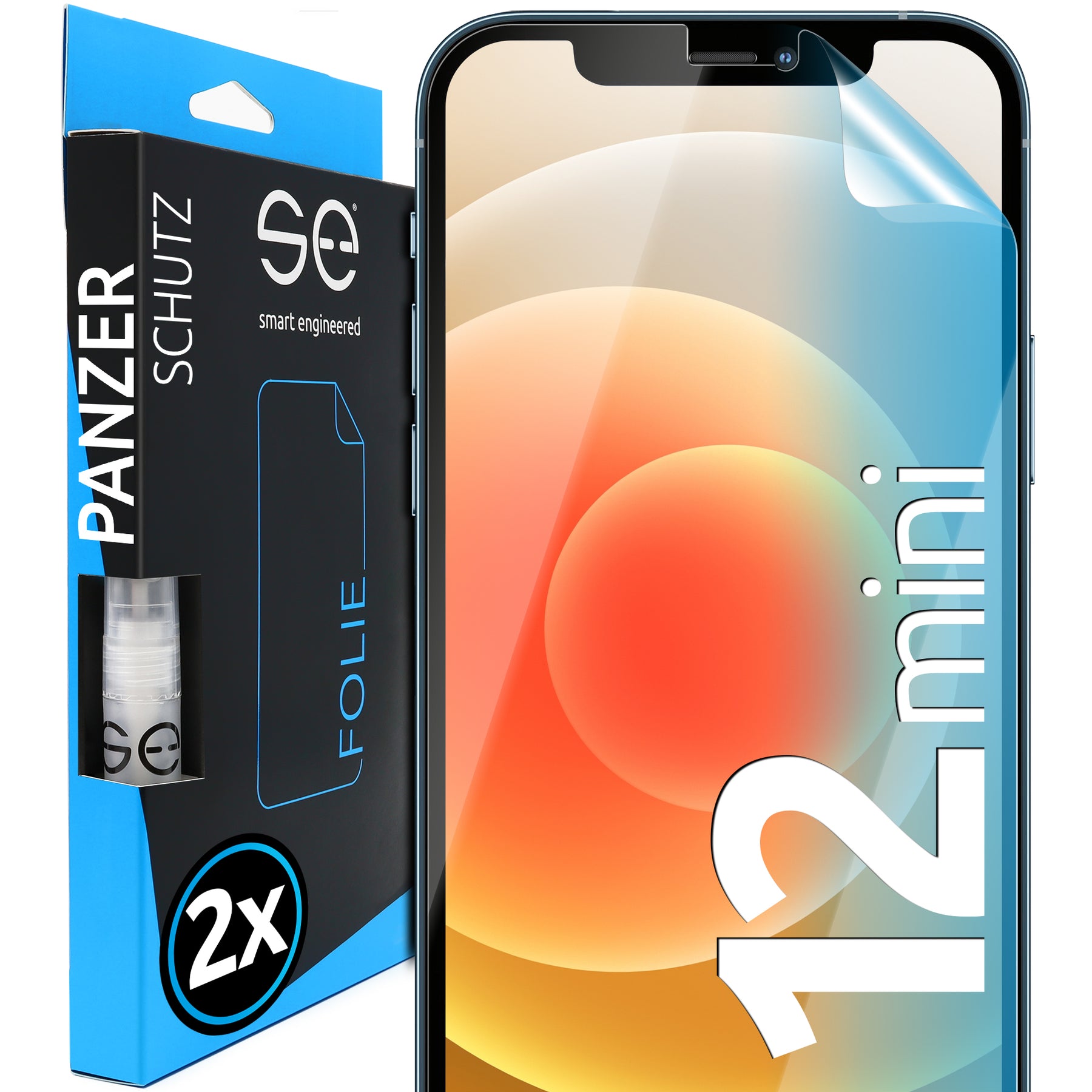 2x 3D Screen Protector for the Apple iPhone 12 Series (Transparent, Matte or Privacy)