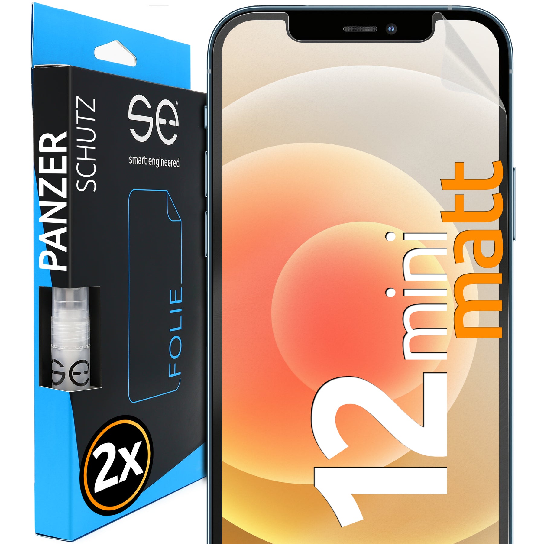 2x 3D Screen Protector for the Apple iPhone 12 Series (Transparent, Matte or Privacy)