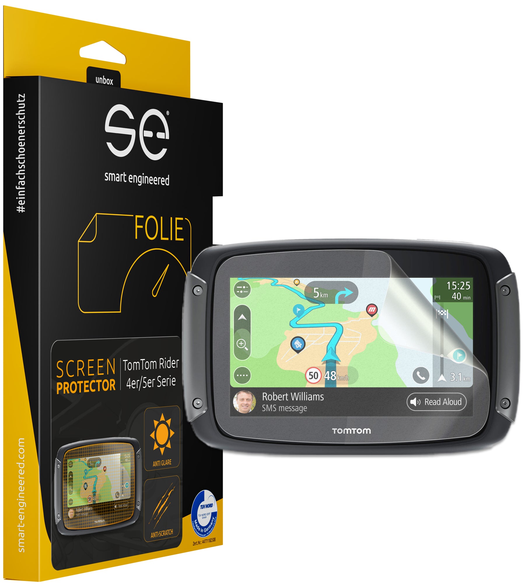 2x se® Navigation screen protector (clear & anti-reflective)