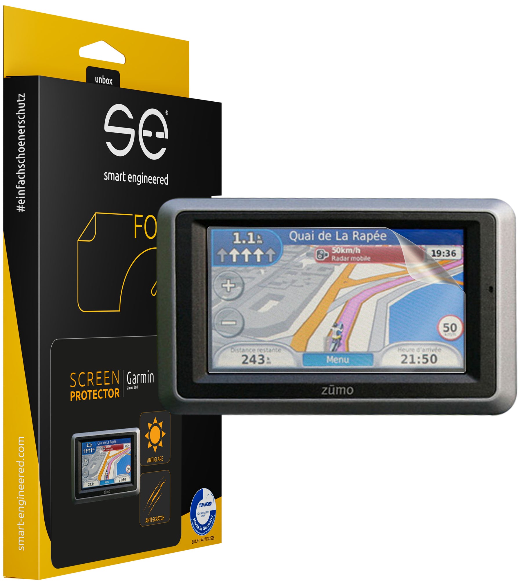 2x se® Navigation screen protector (clear & anti-reflective)