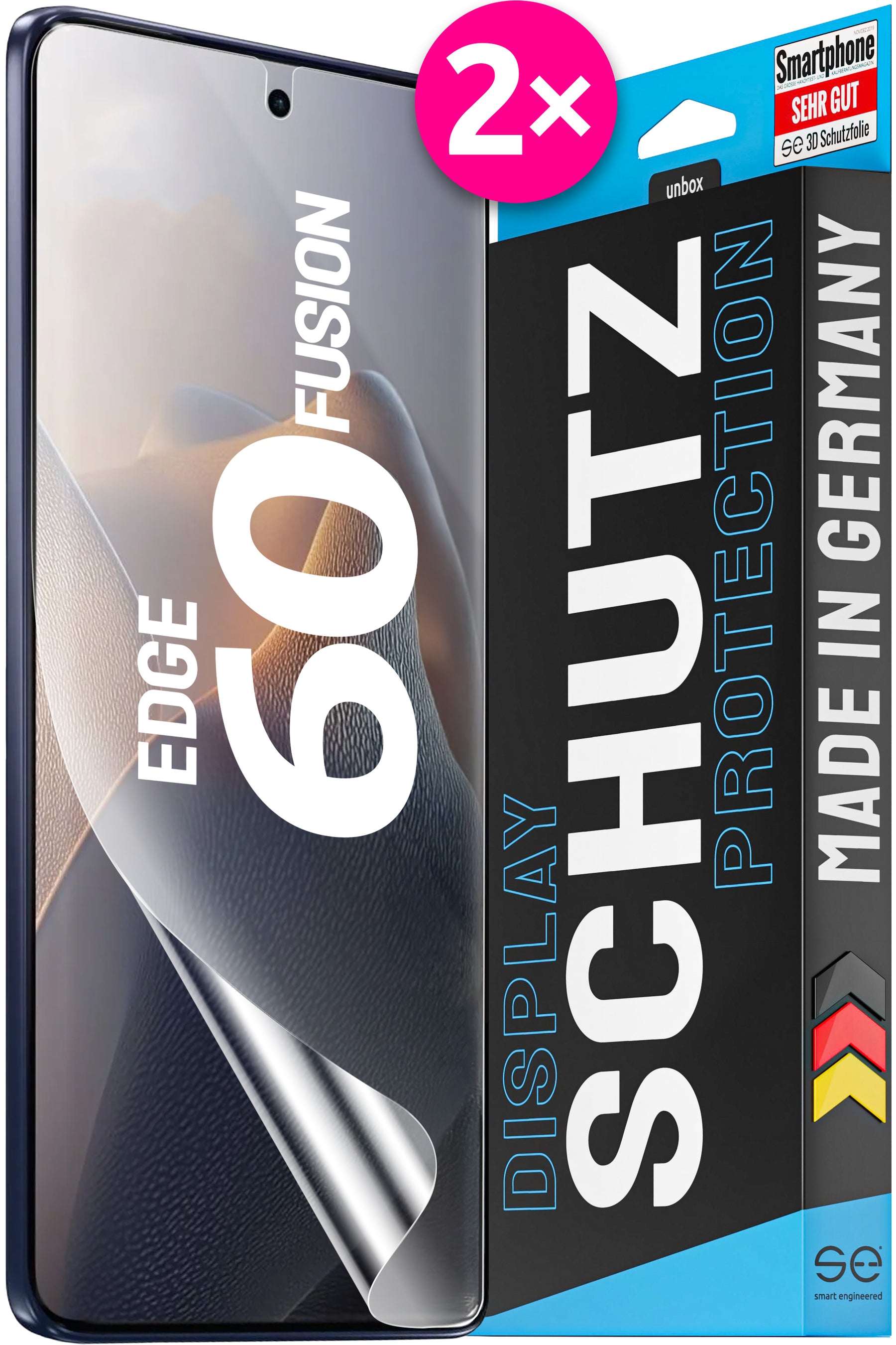 2x se Schutzfolie Motorola Edge 60 Fusion