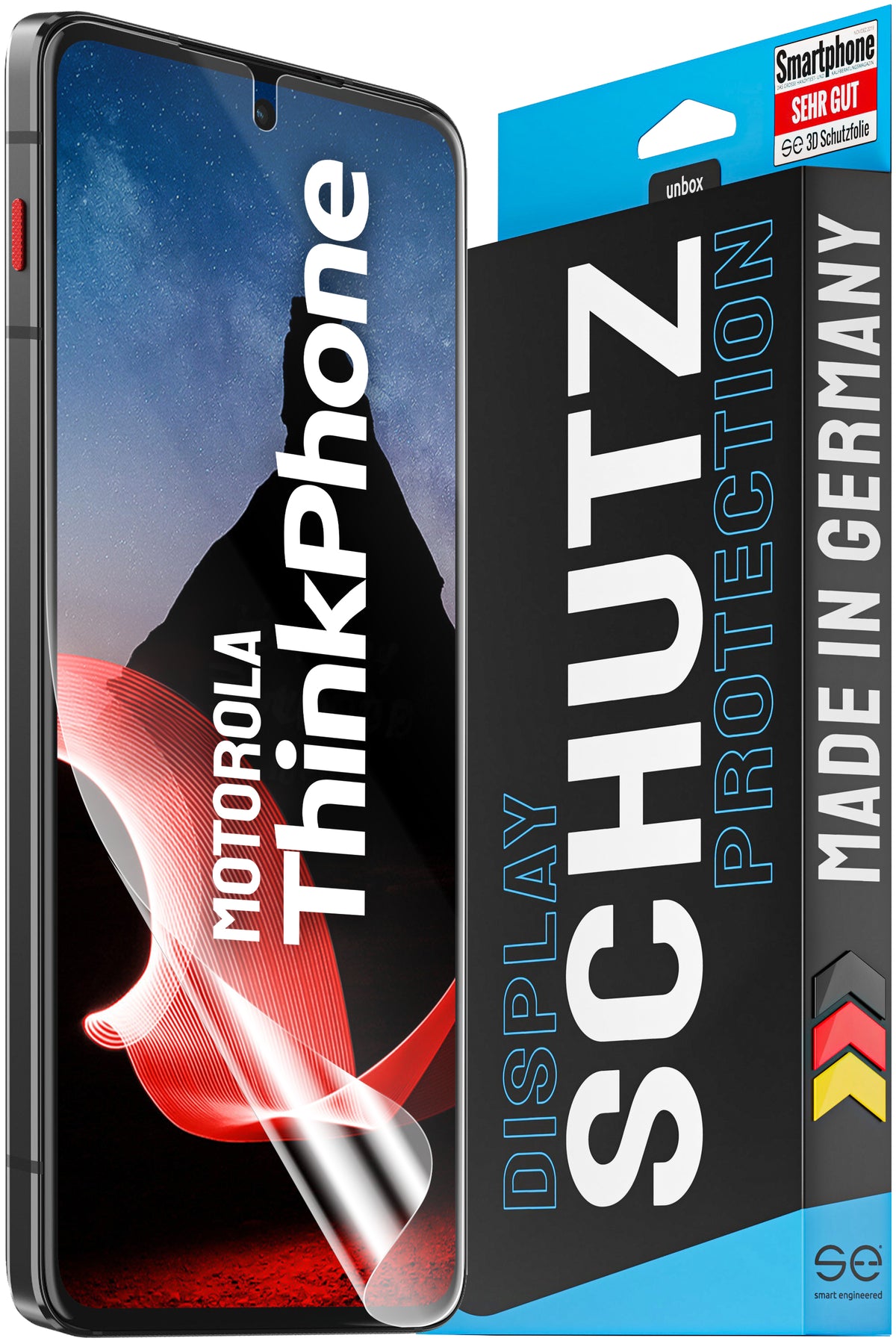 2x 3D protective film for the Motorola ThinkPhone (transparent or matte)