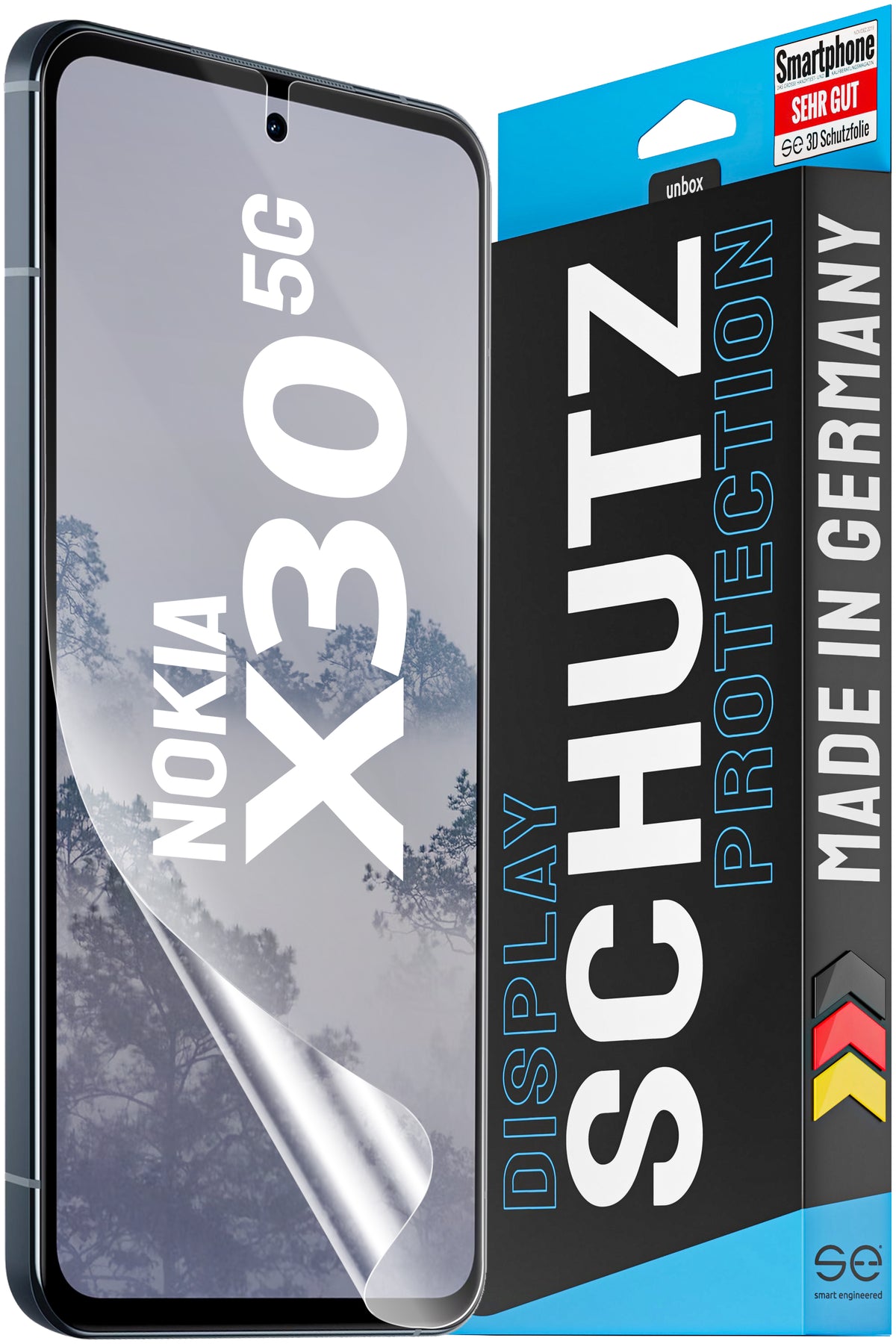 2x 3D Screen Protector for the Nokia X30 5G (Transparent or Matte)