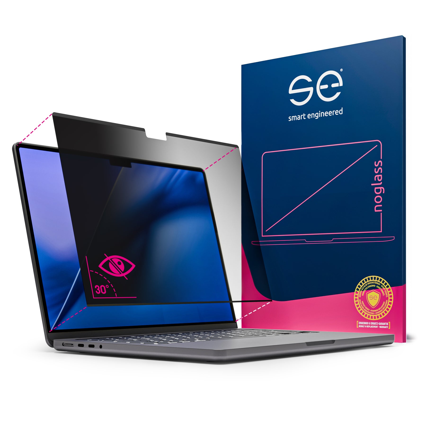 se® noglass SNAPSHIELD Privacy - magnetischer Blickschutz