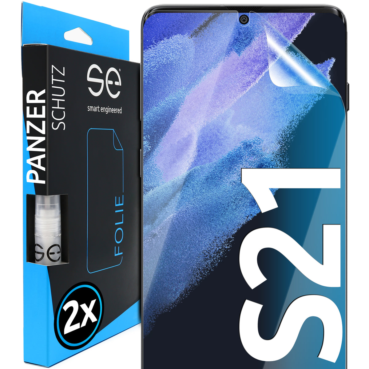 2x 3D Screen Protector for the Samsung Galaxy S21 series (Transparent, Matte or Privacy)