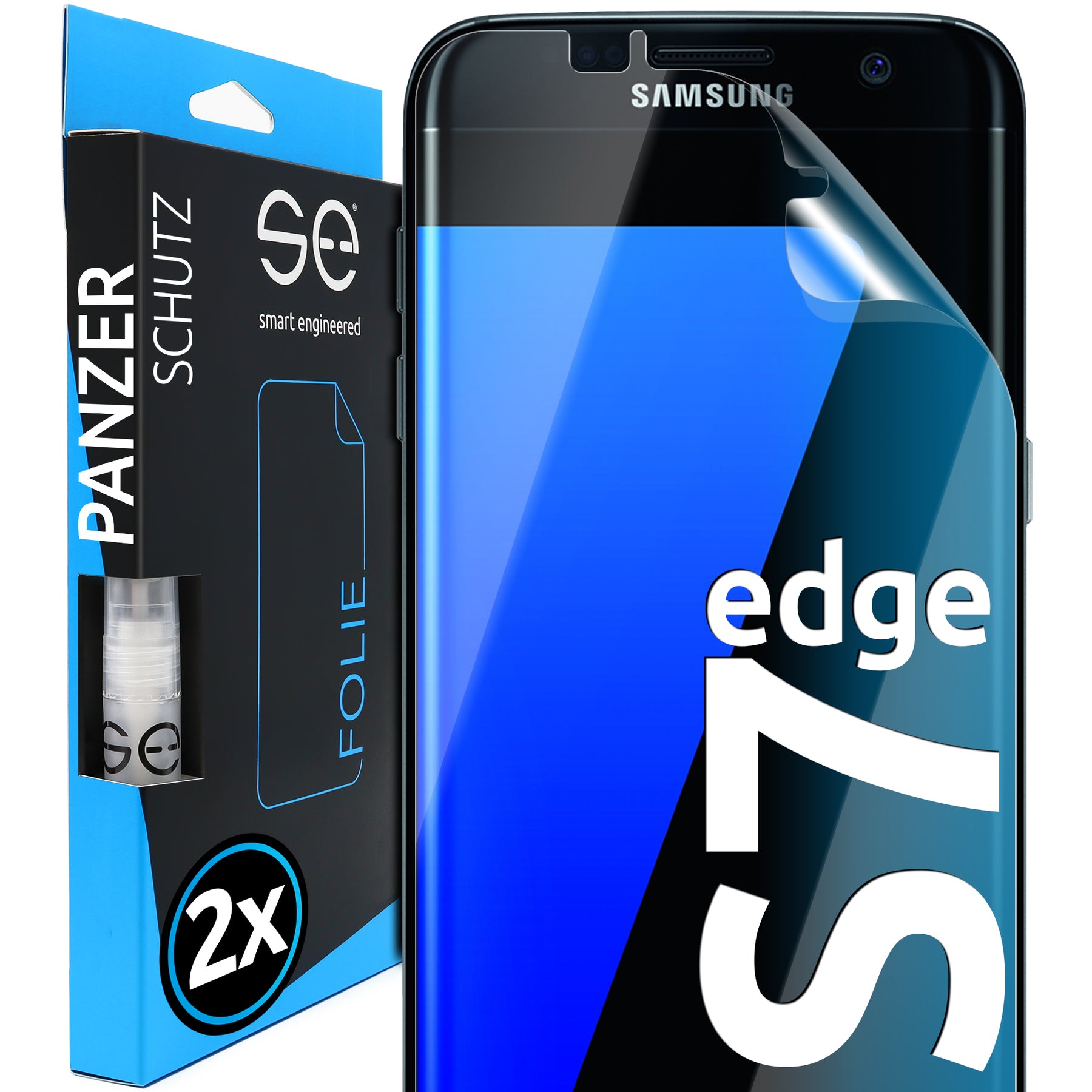 2x 3D protective film for the Samsung Galaxy S7 series (transparent, matte or privacy)