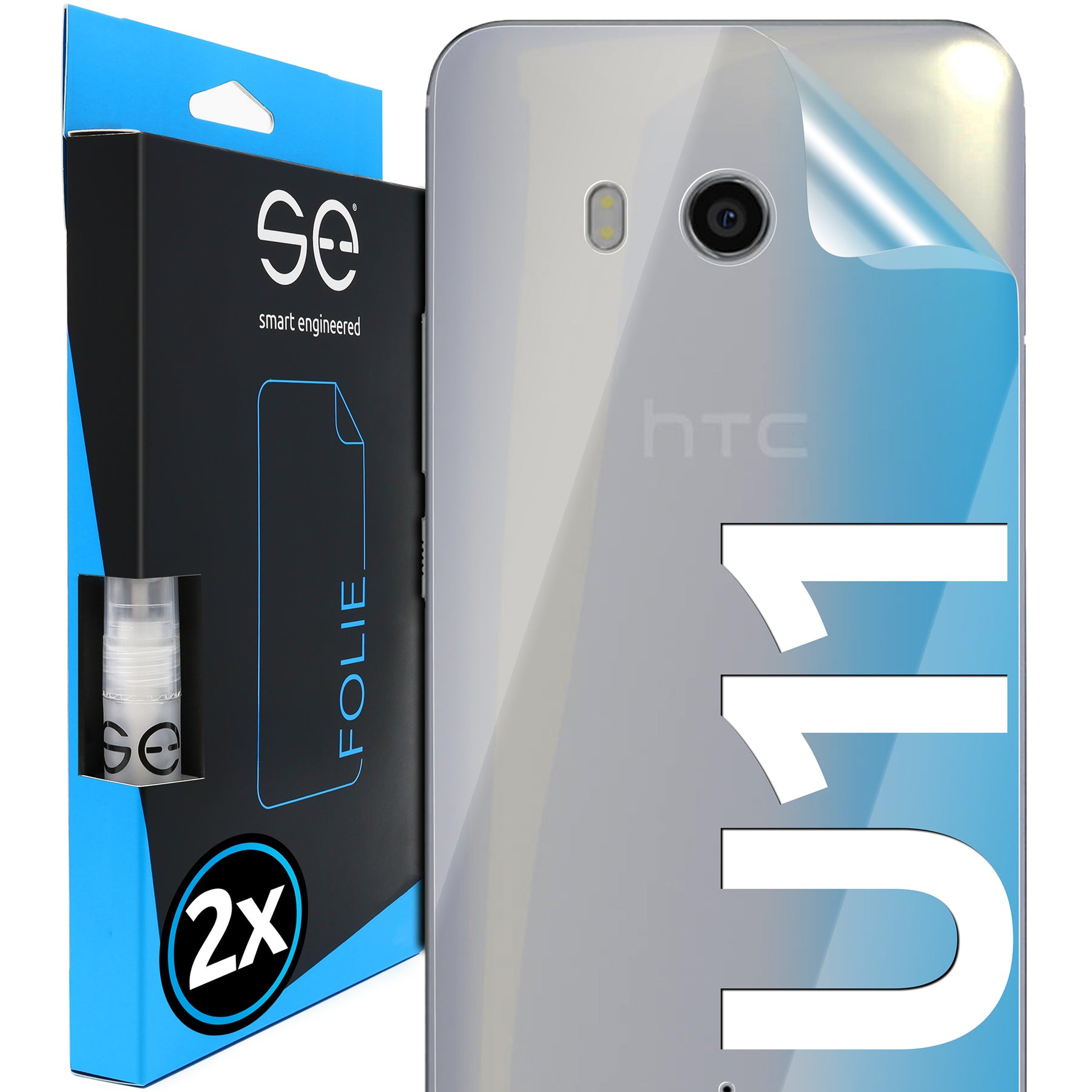 Schutzfolie Rückseite HTC U11