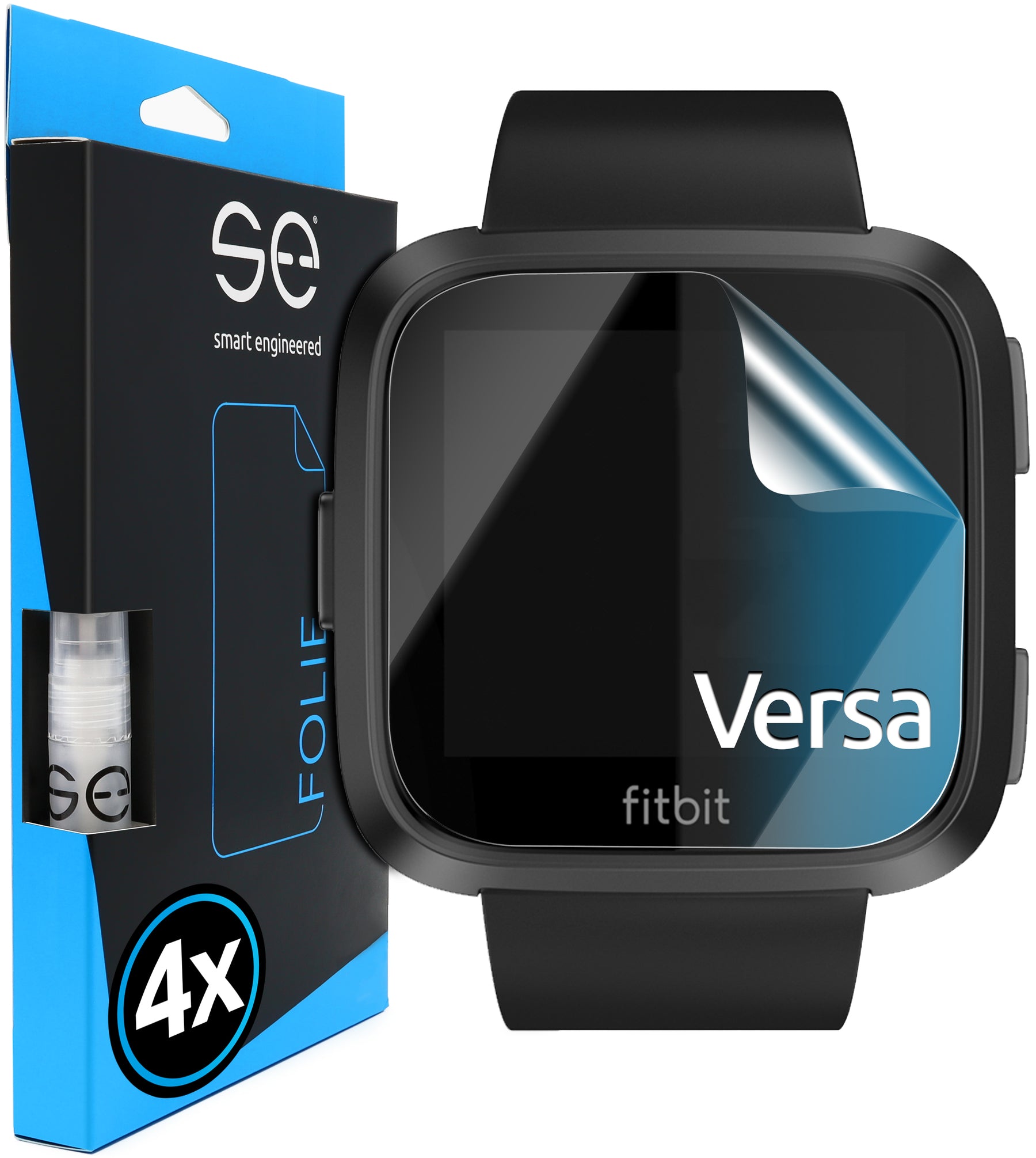4x 3D protective film for the Fitbit series (transparent or matte)