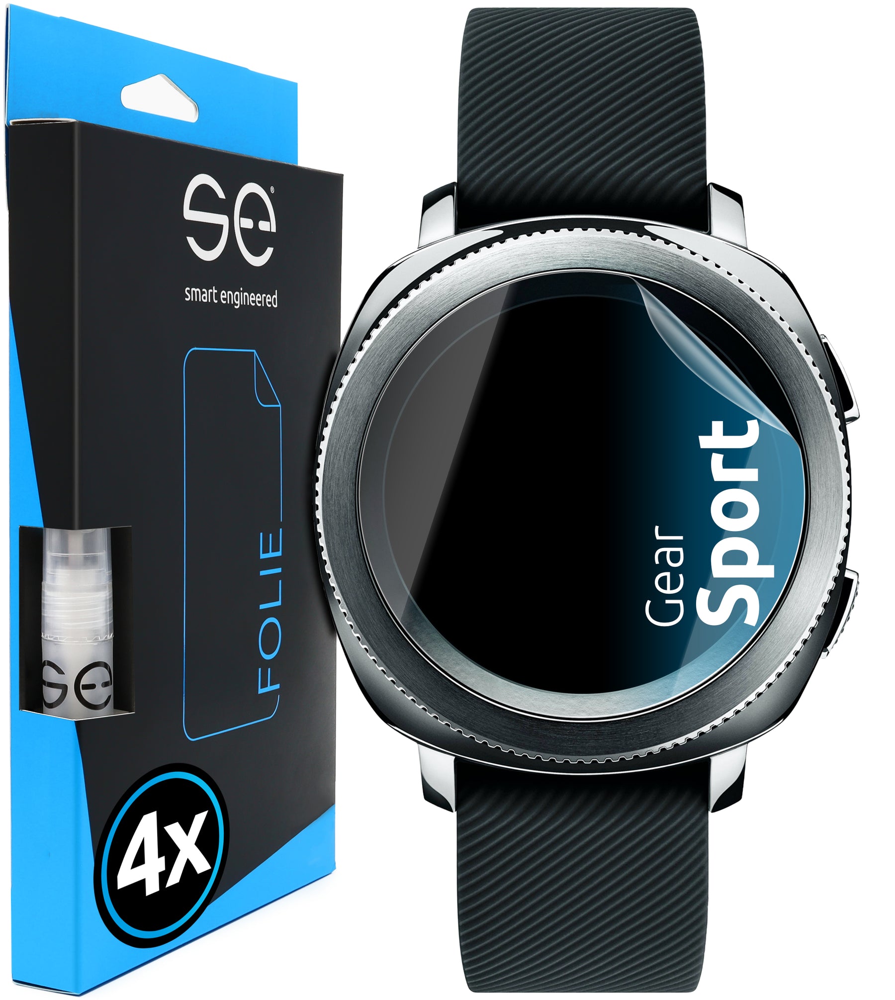 4x 3D Schutzfolie für Samsung Gear Wearables (Transparent oder Matt)