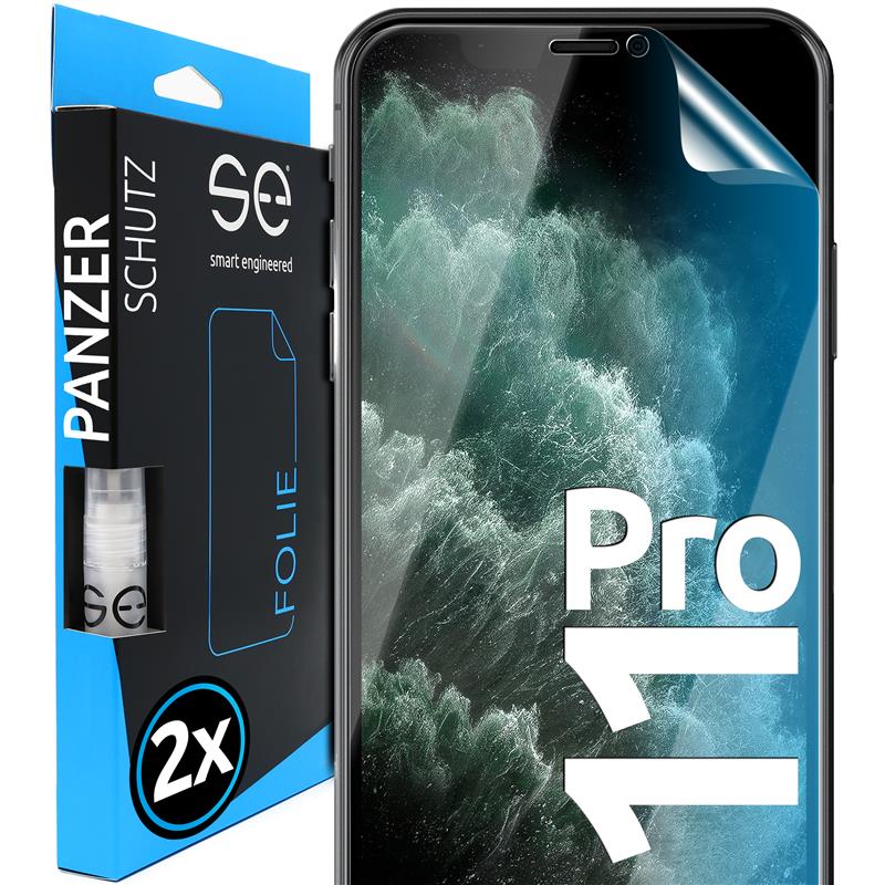 2x 3D protective film for the Apple iPhone 11 series (transparent, matte or privacy)