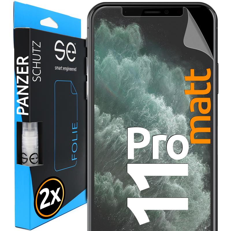 2x 3D protective film for the Apple iPhone 11 series (transparent, matte or privacy)