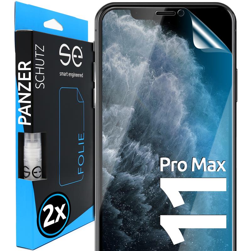 2x 3D protective film for the Apple iPhone 11 series (transparent, matte or privacy)