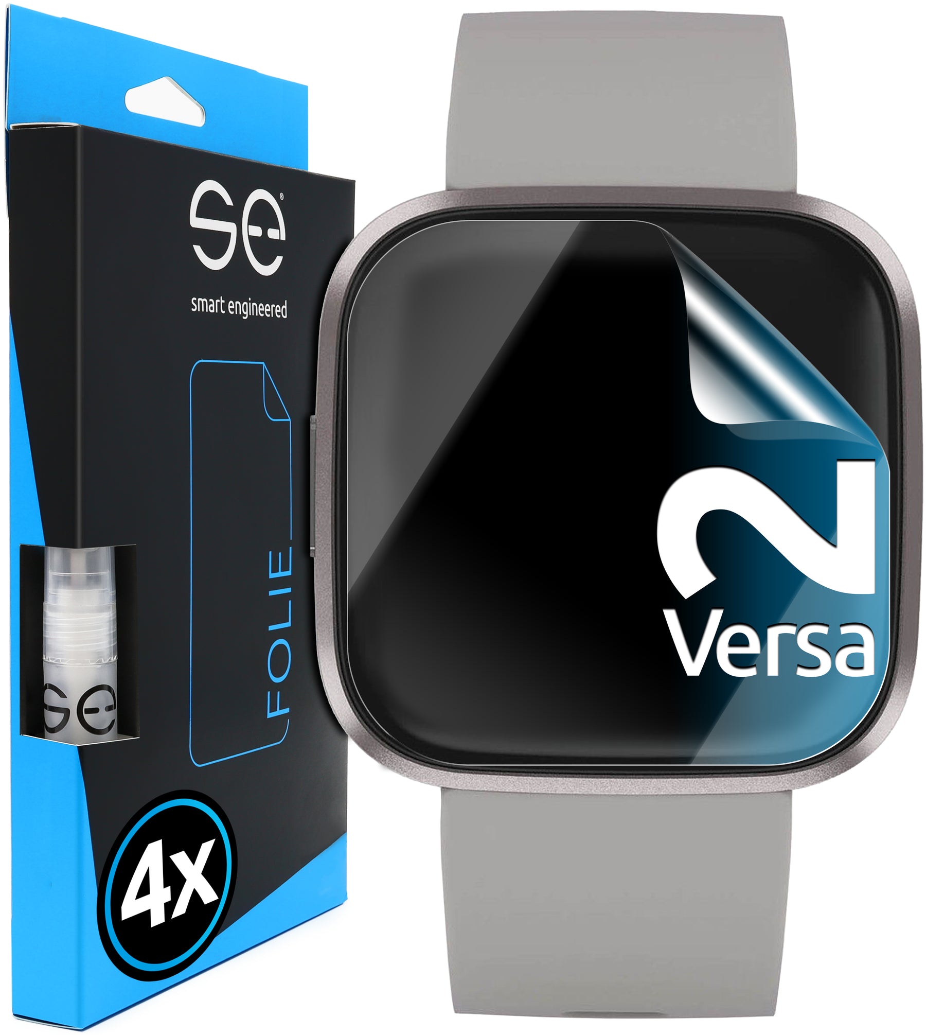 4x 3D protective film for the Fitbit series (transparent or matte)