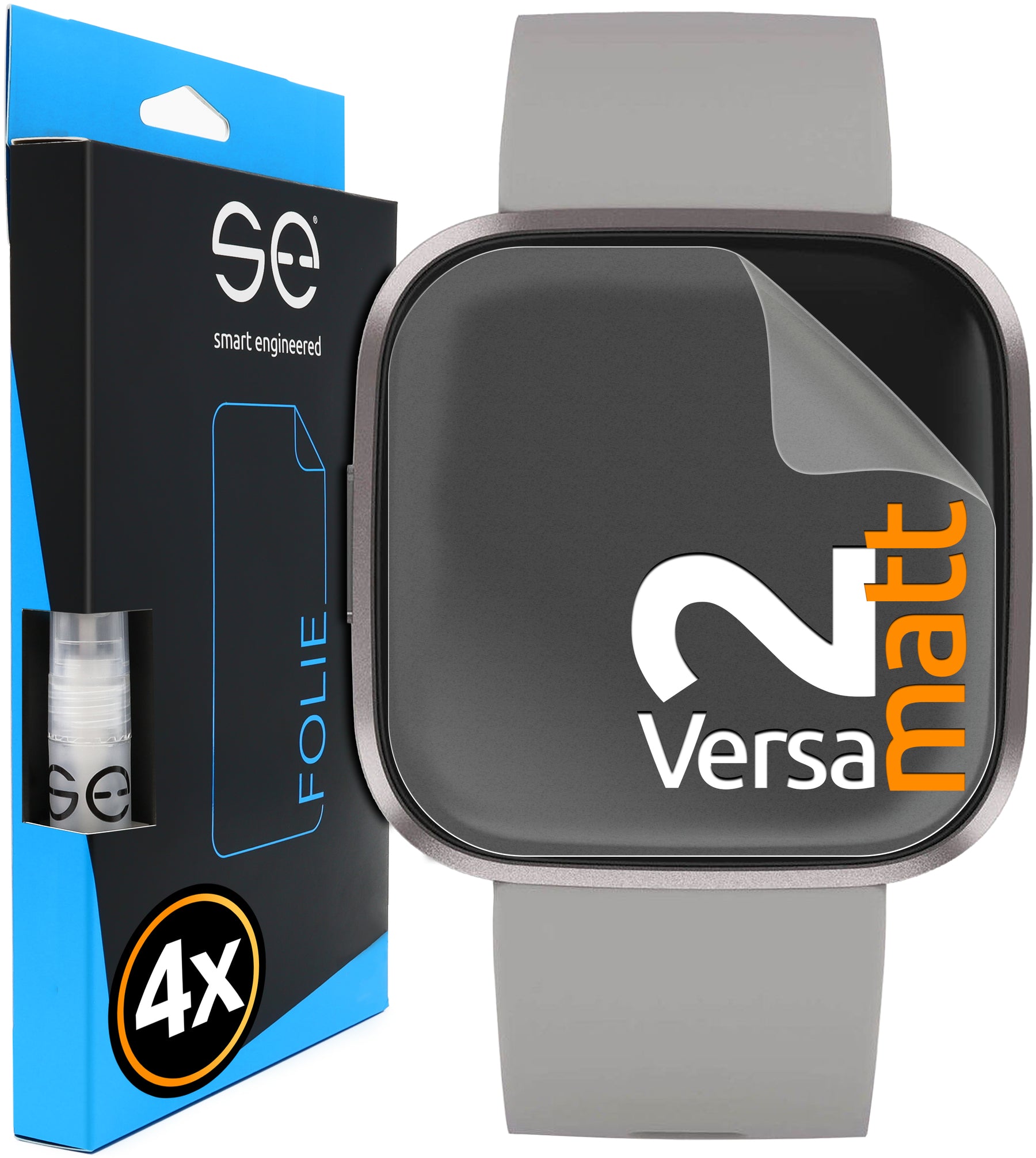 4x 3D protective film for the Fitbit series (transparent or matte)