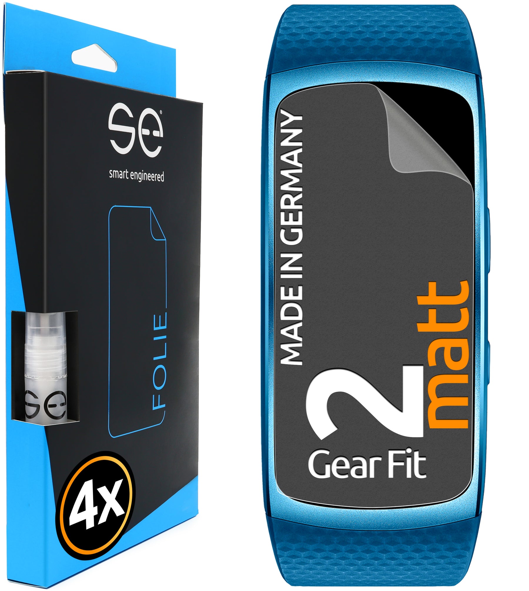 4x 3D Schutzfolie für Samsung Gear Wearables (Transparent oder Matt)