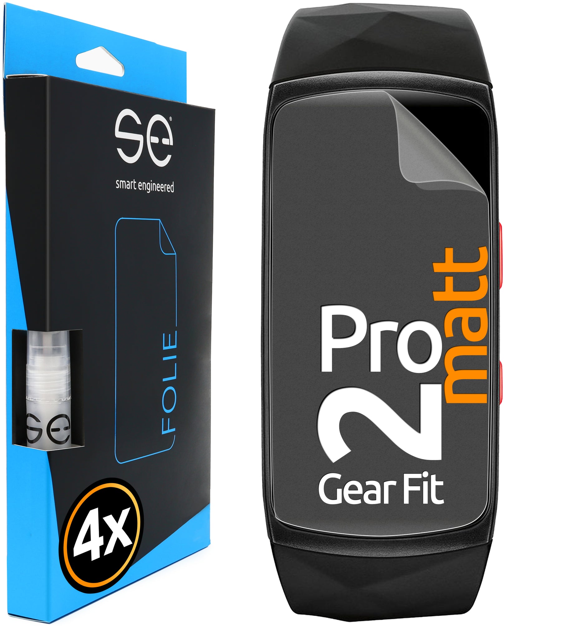 4x 3D Schutzfolie für Samsung Gear Wearables (Transparent oder Matt)