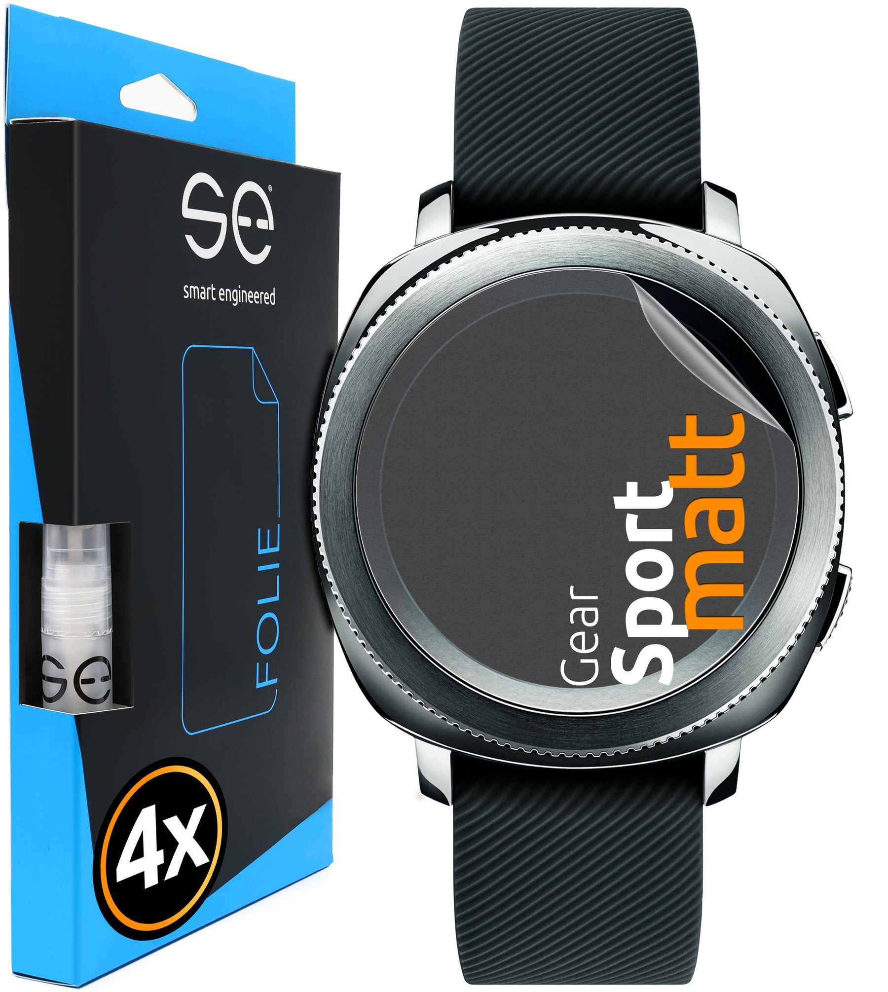 4x 3D Schutzfolie für Samsung Gear Wearables (Transparent oder Matt)