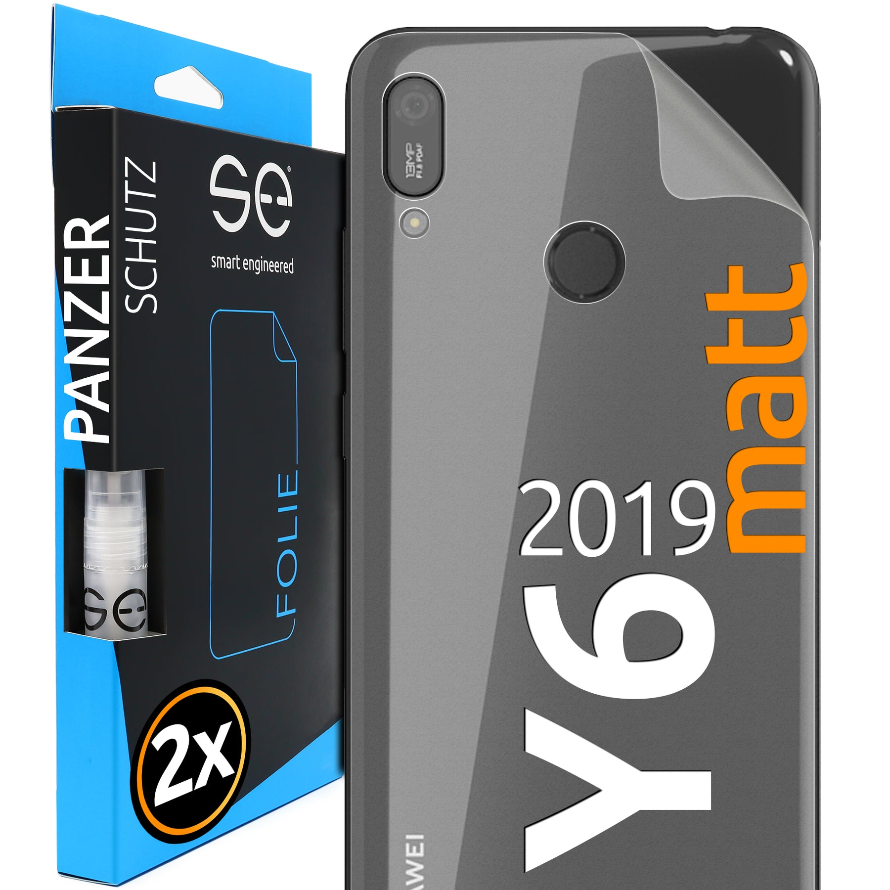 Matte protective film back Huawei Y6 (2019)