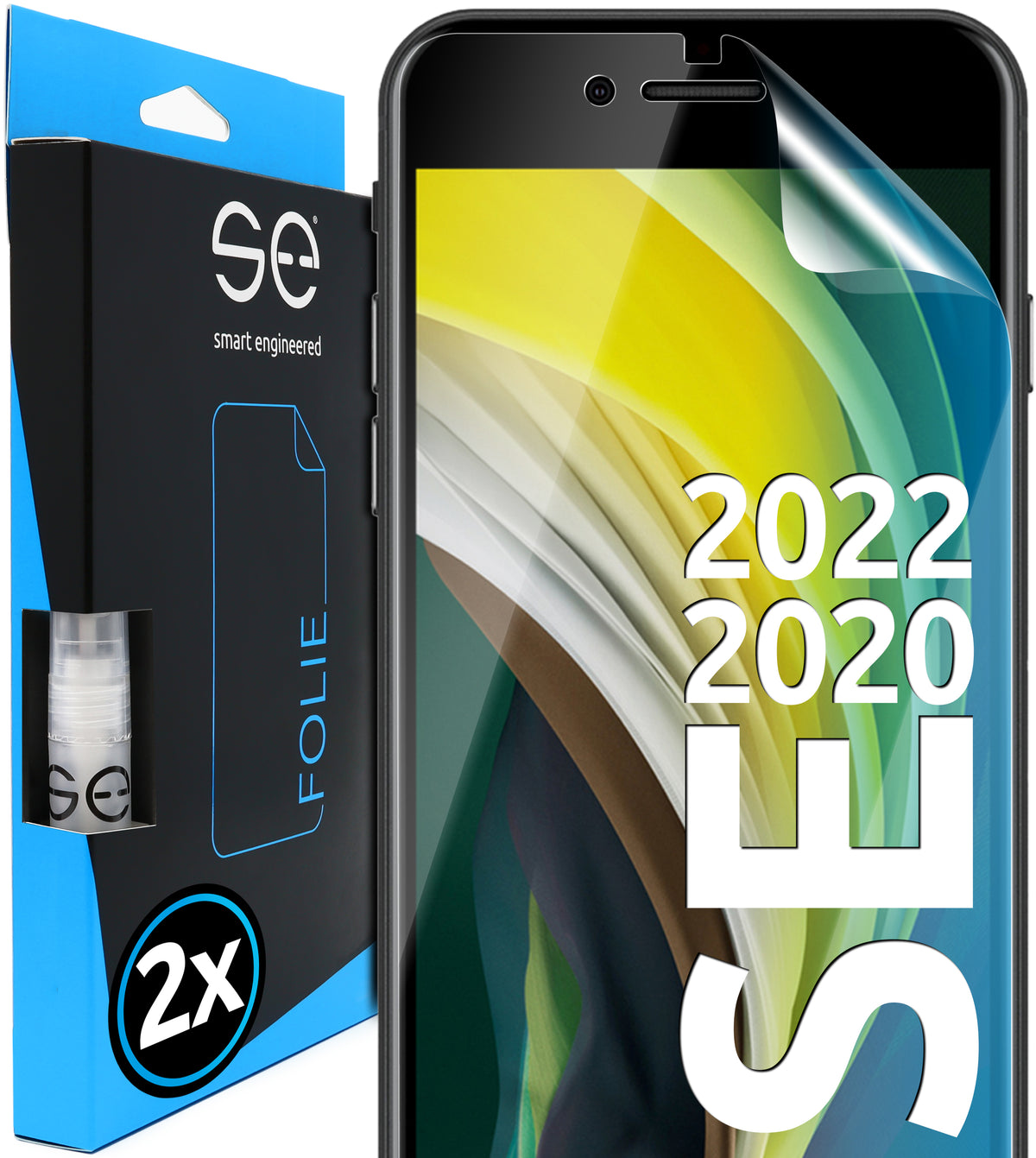 2x 3D Screen Protector for iPhone SE 2020/2022 (Transparent, Matte or Privacy)