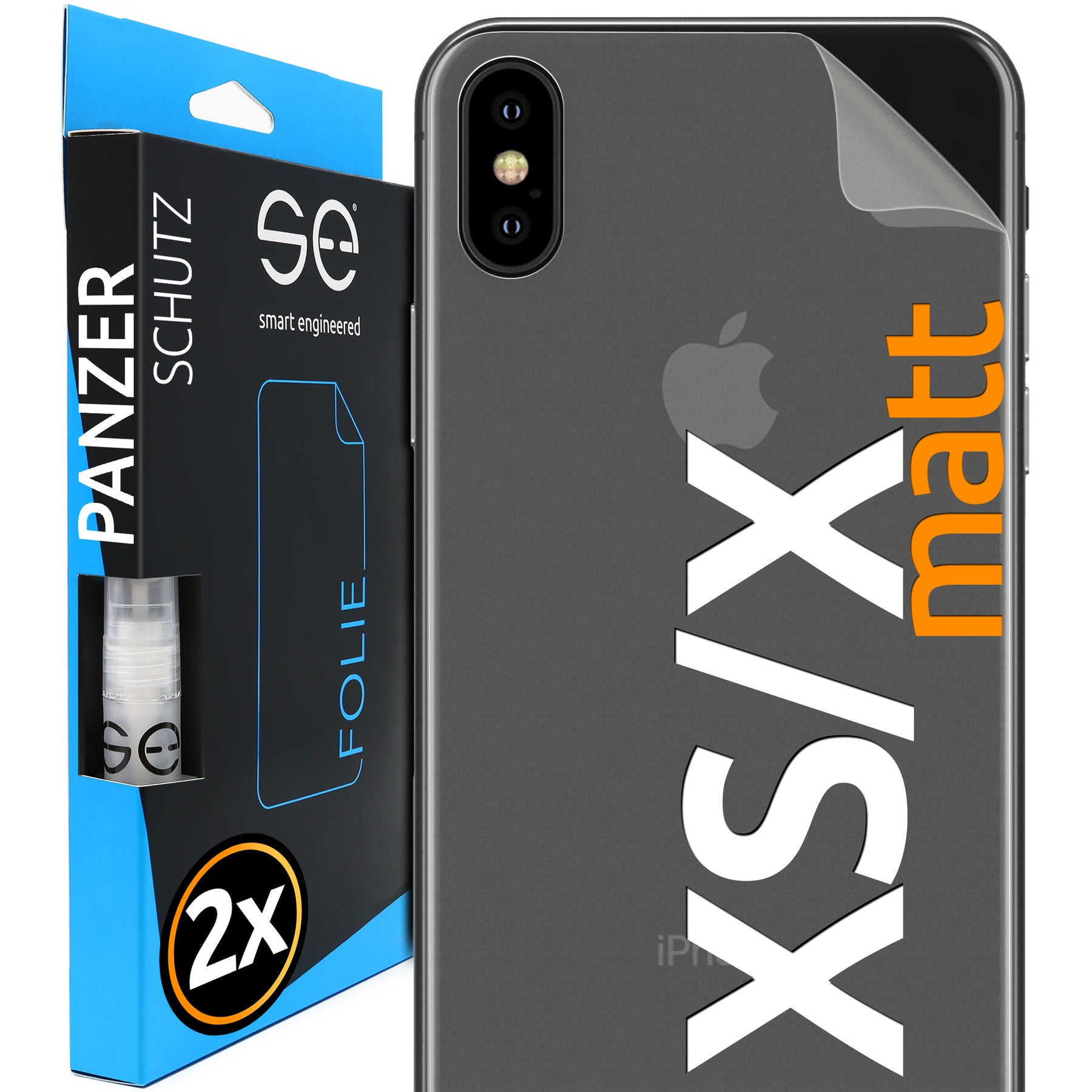 Matte protective film back Apple iPhone X / XS