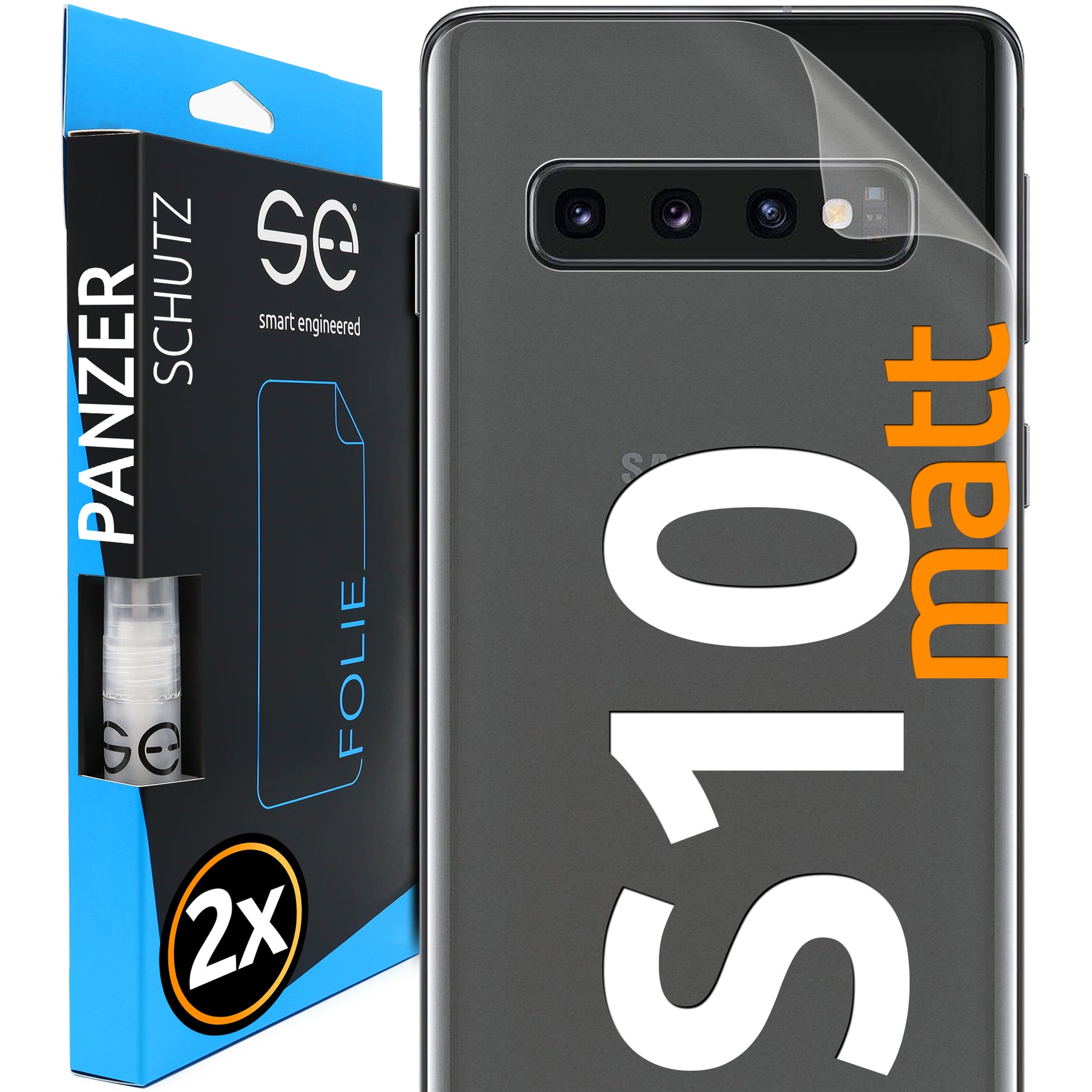 Matte protective film back Samsung Galaxy S10