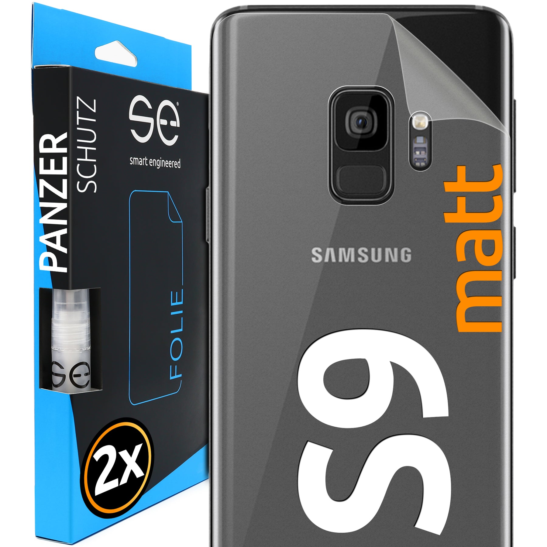 Matte protective film back Samsung Galaxy S9