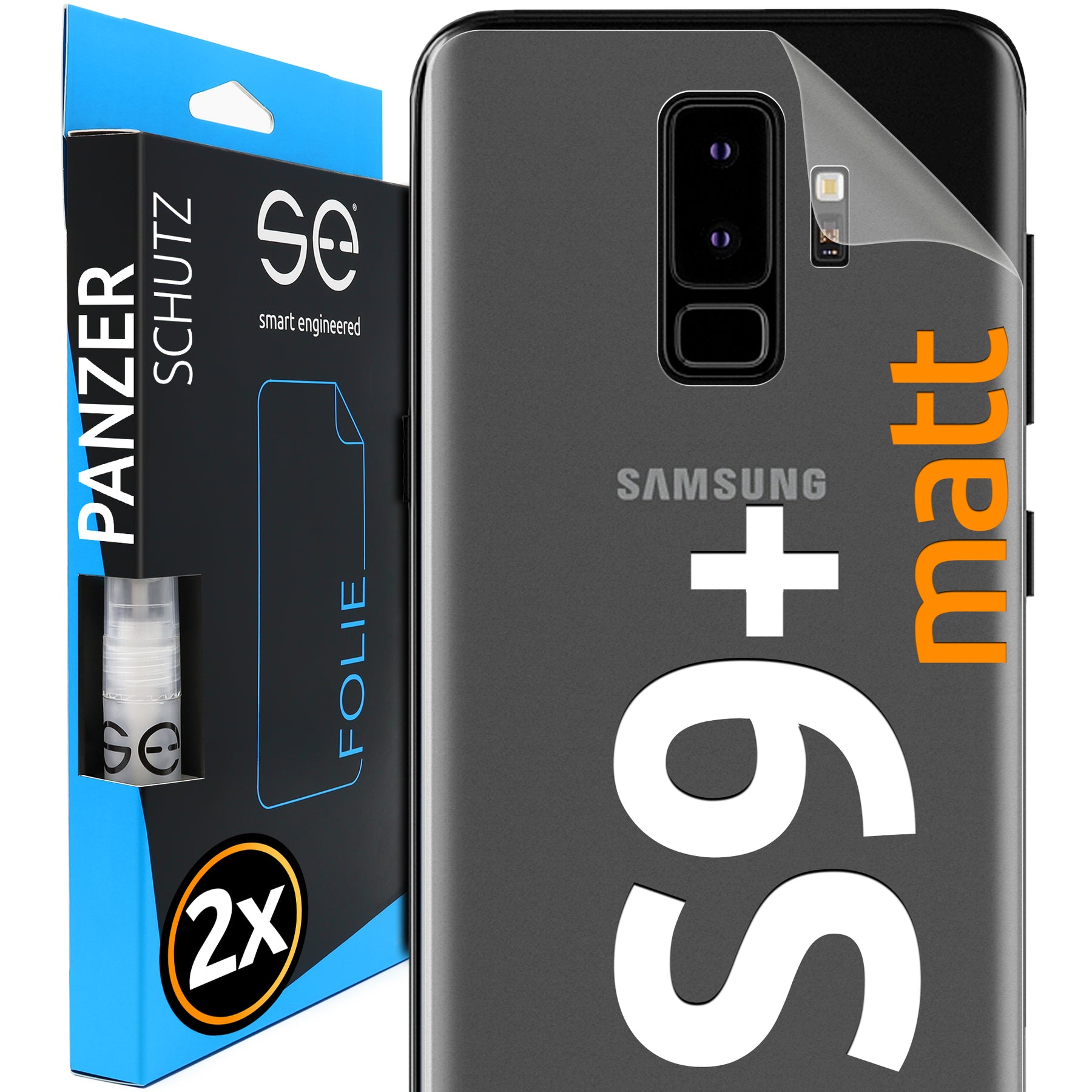 Matte protective film back Samsung Galaxy S9 Plus