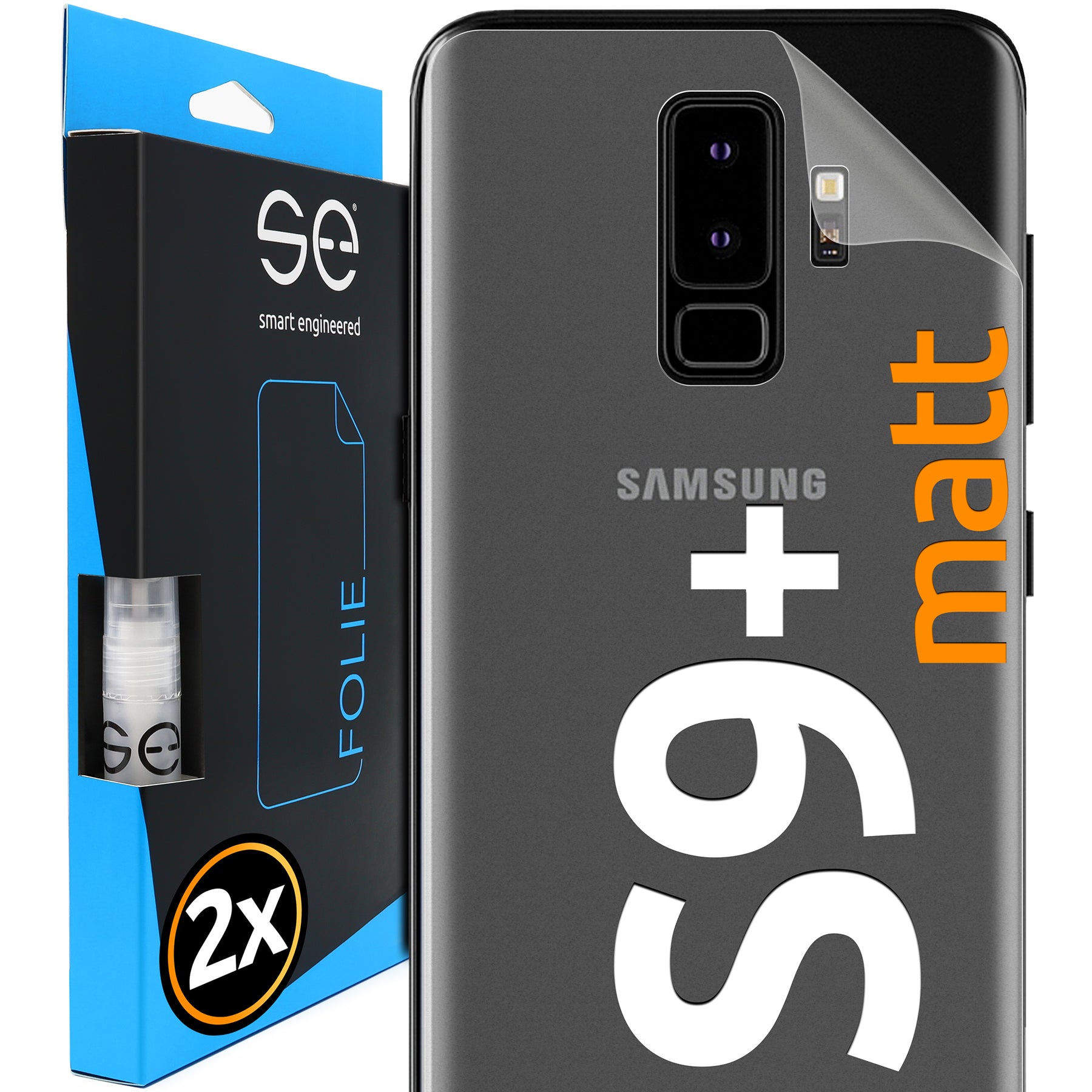 Matte protective film back Samsung Galaxy S9 Plus