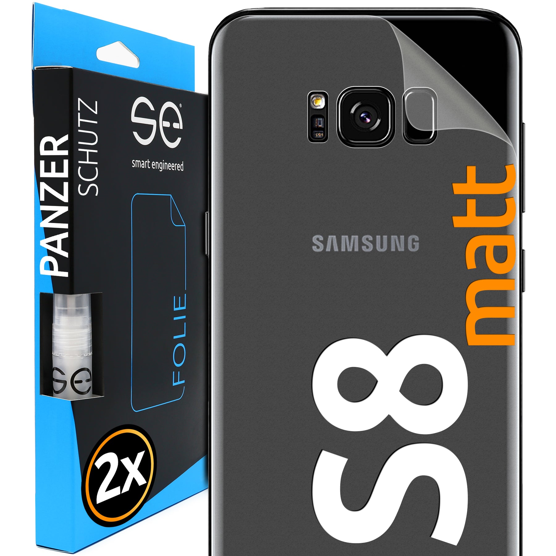 Matte protective film back Samsung Galaxy S8