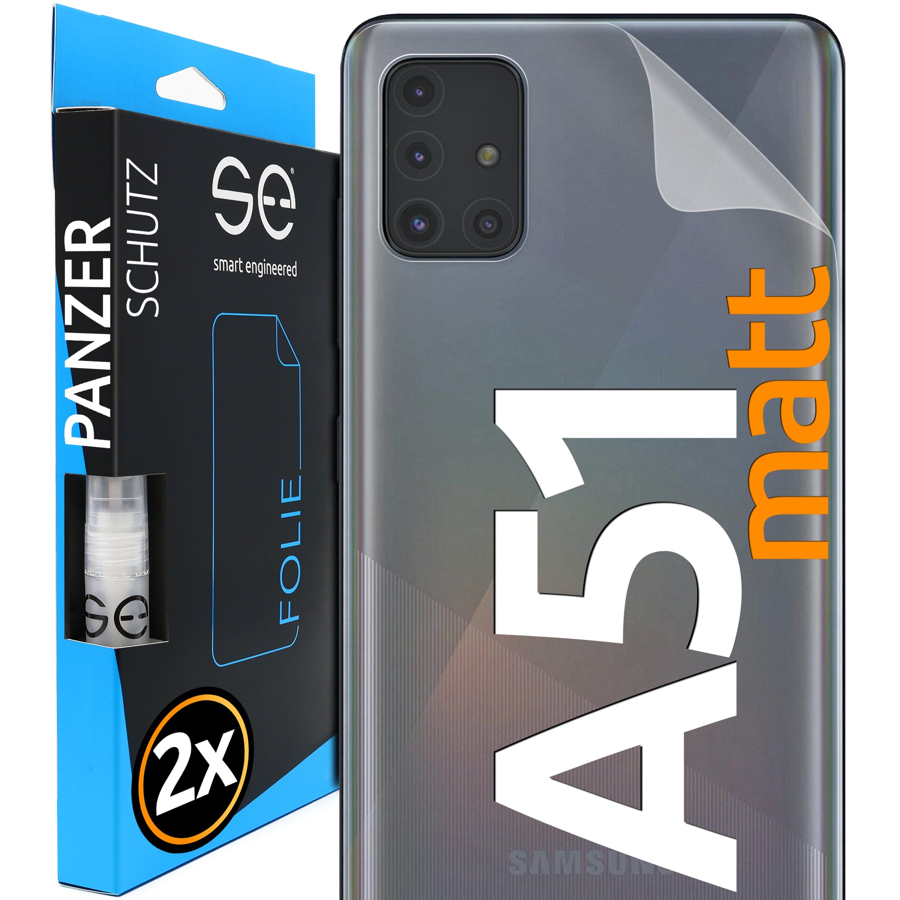 Matte protective film back Samsung Galaxy A51