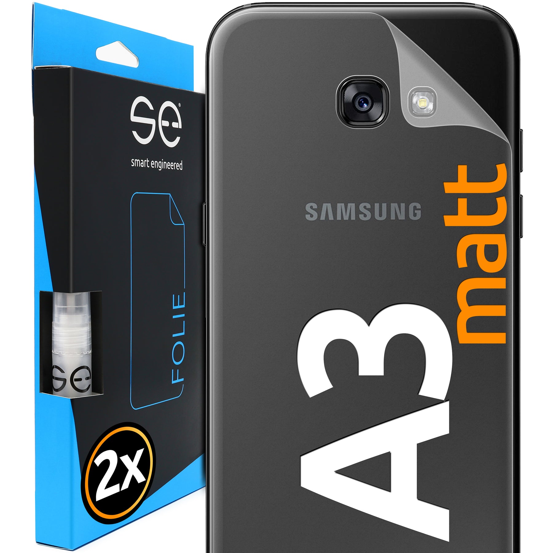 Matte protective film back Samsung Galaxy A3 (2017)