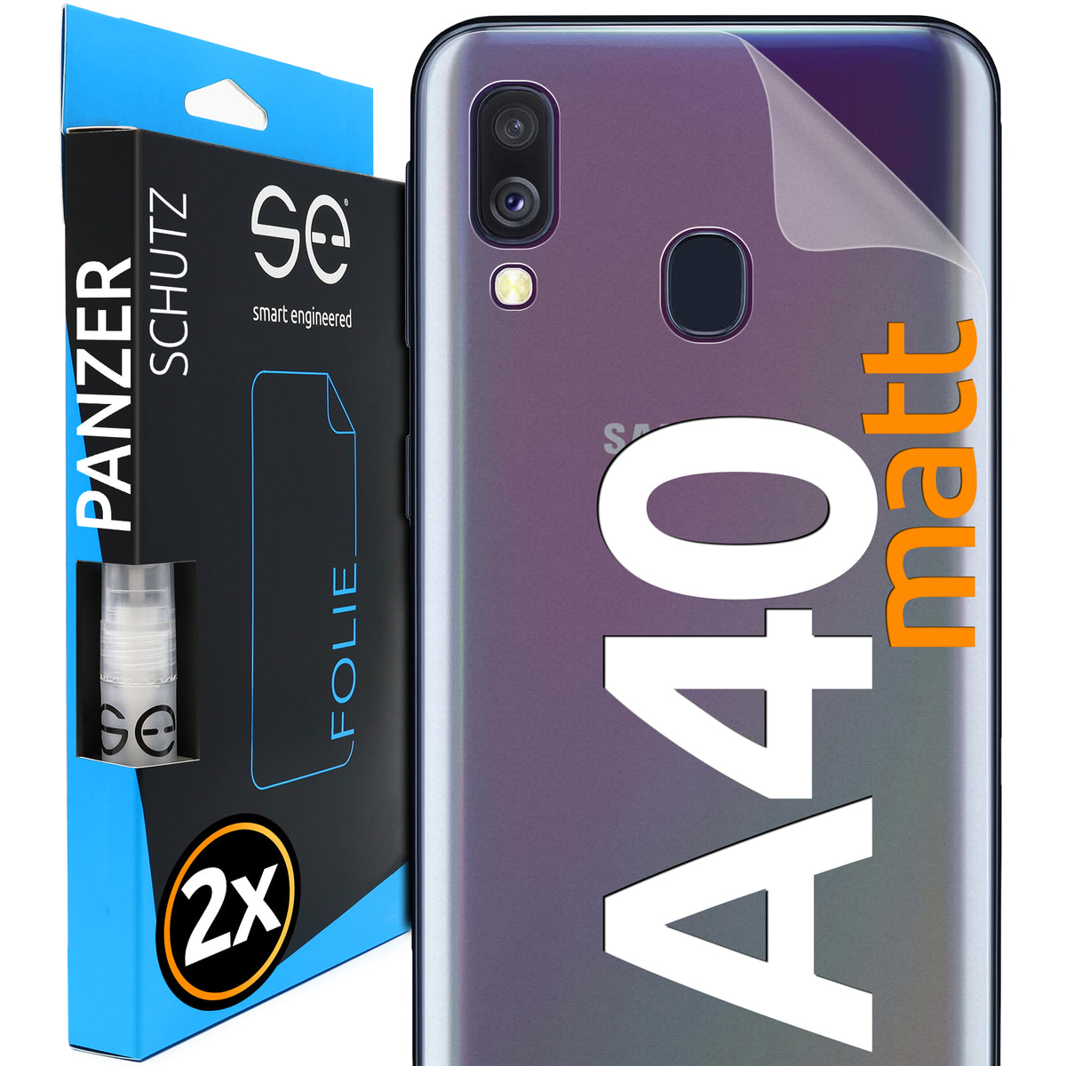 Matte protective film back Samsung Galaxy A40