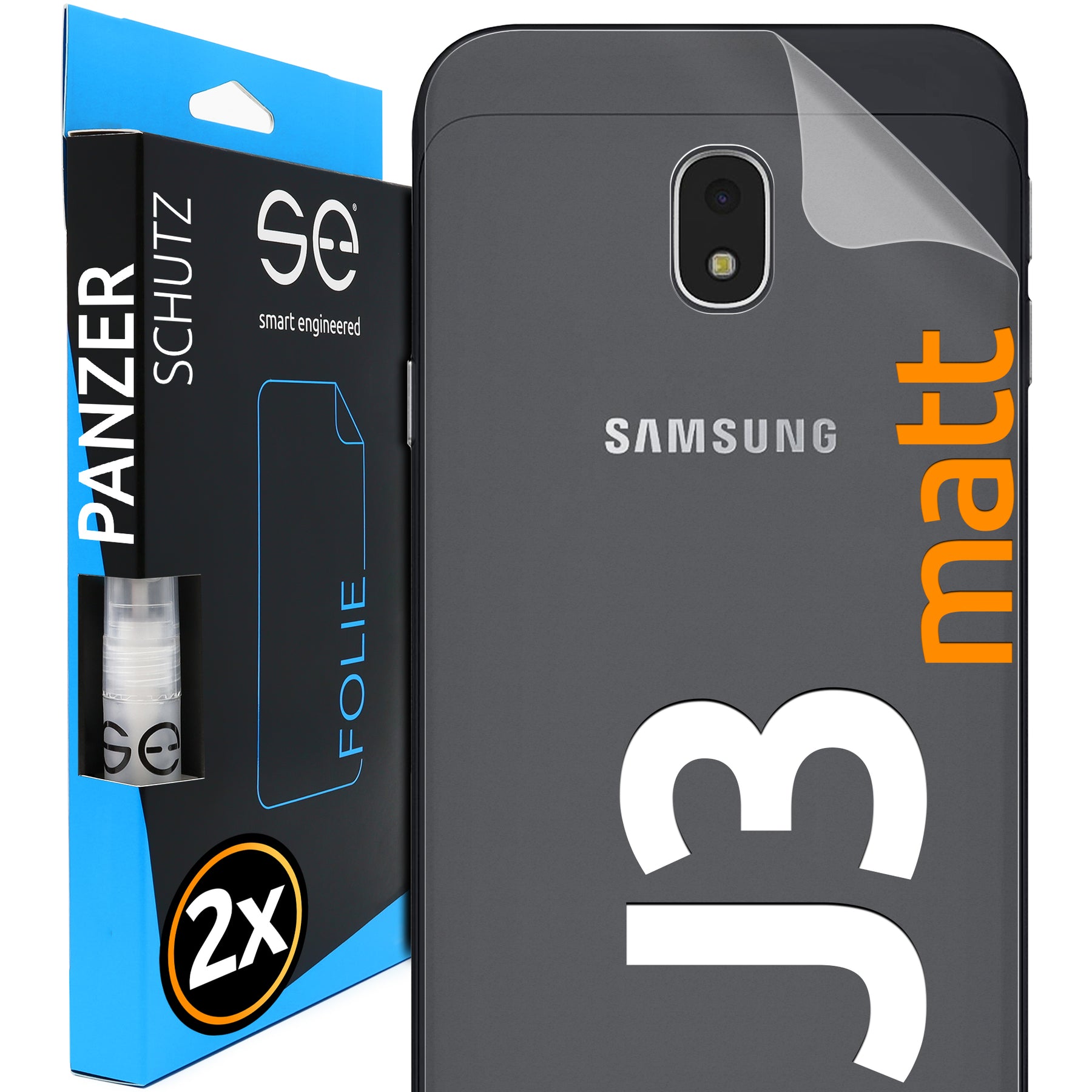 Matte protective film back Samsung Galaxy J3 (2017)
