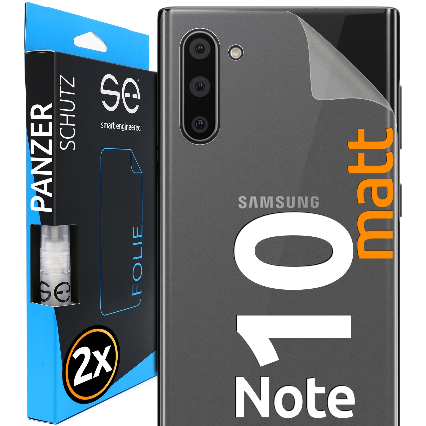 Matte protective film back Samsung Galaxy Note 10