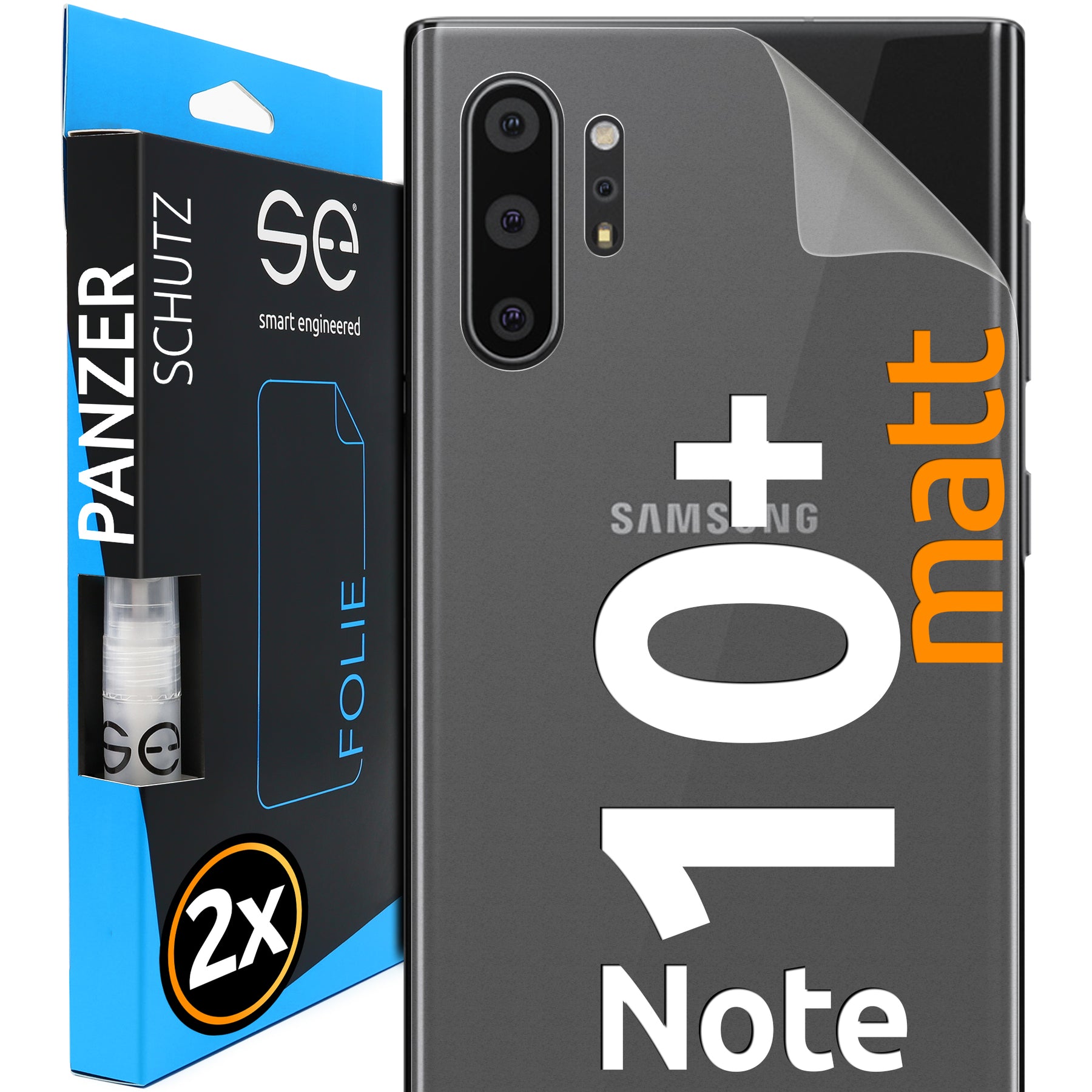 Matte protective film back Samsung Galaxy Note 10 Plus