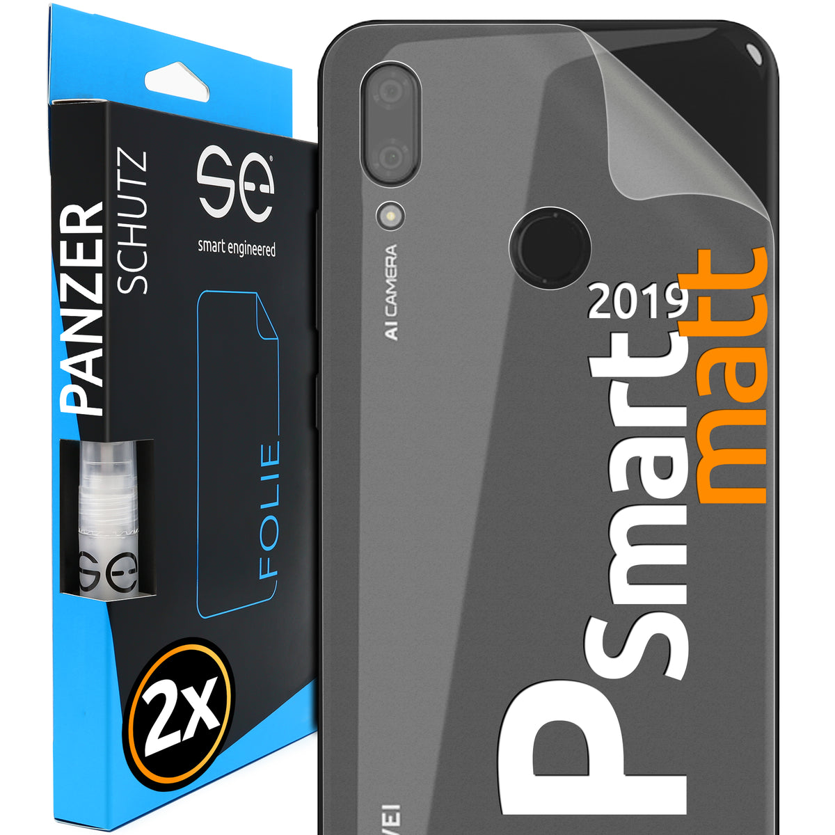 Matte protective film back Huawei P Smart (2019)