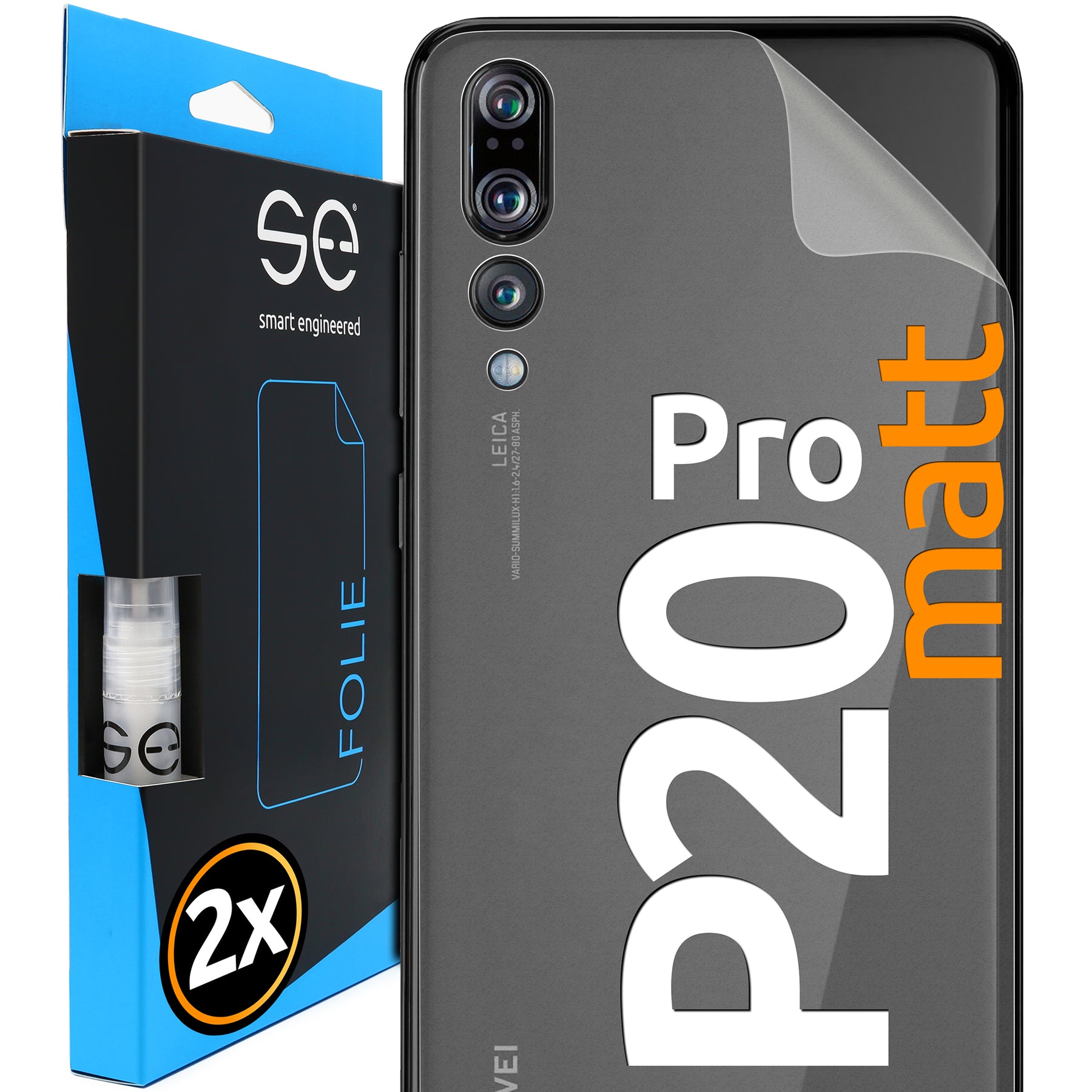Matte protective film back Huawei P20 Pro