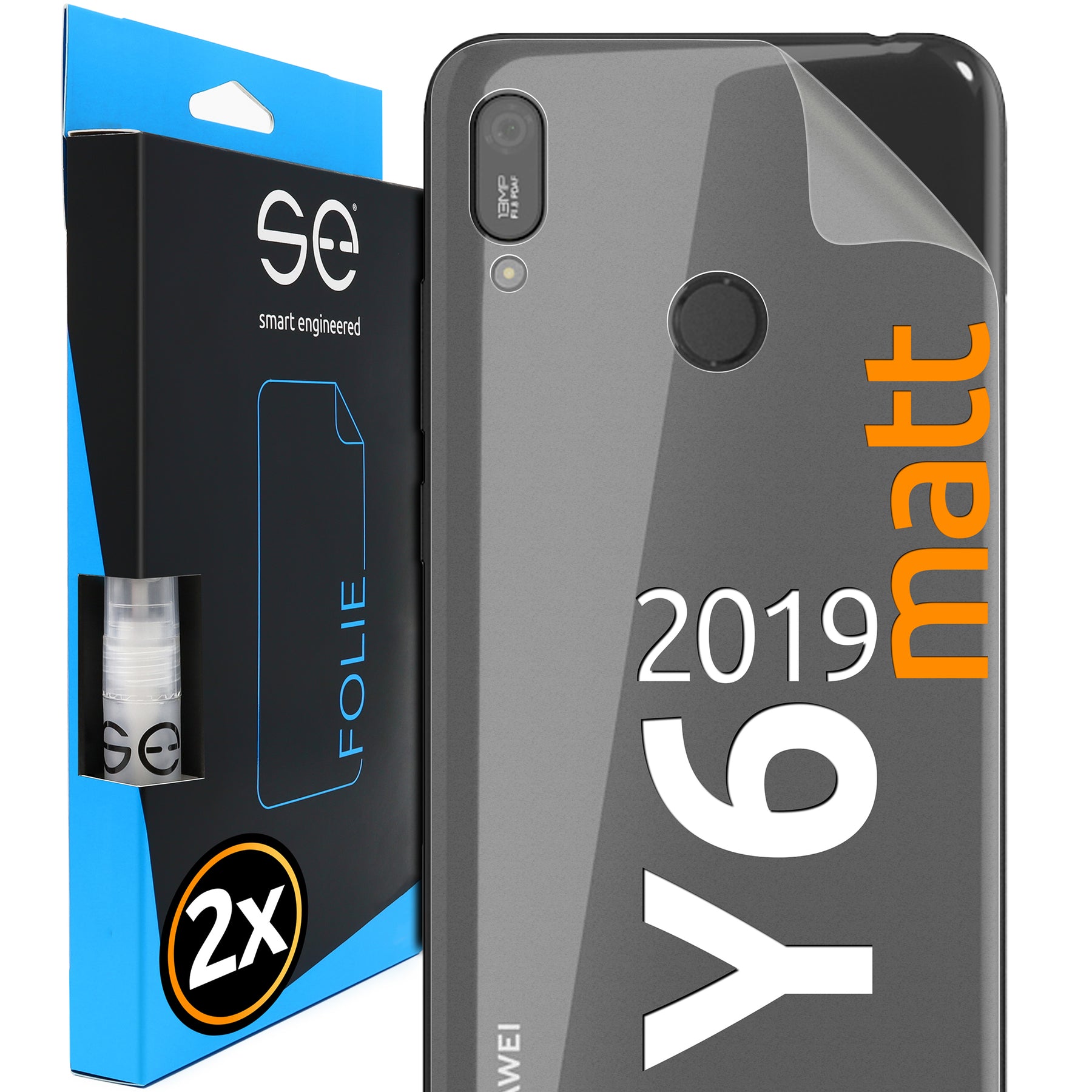 Matte protective film back Huawei Y6 (2019)