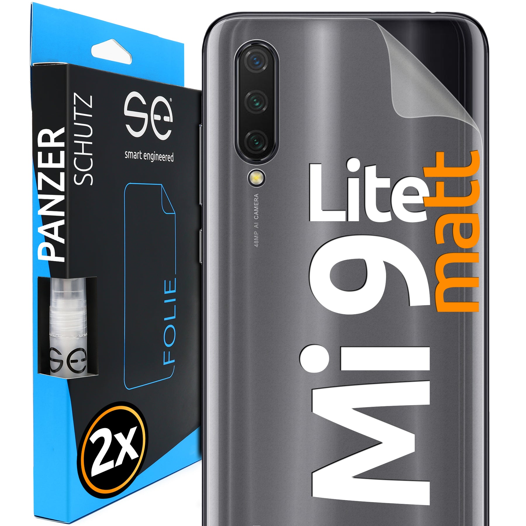 Matte Schutzfolie Rückseite Xiaomi Mi 9 Lite