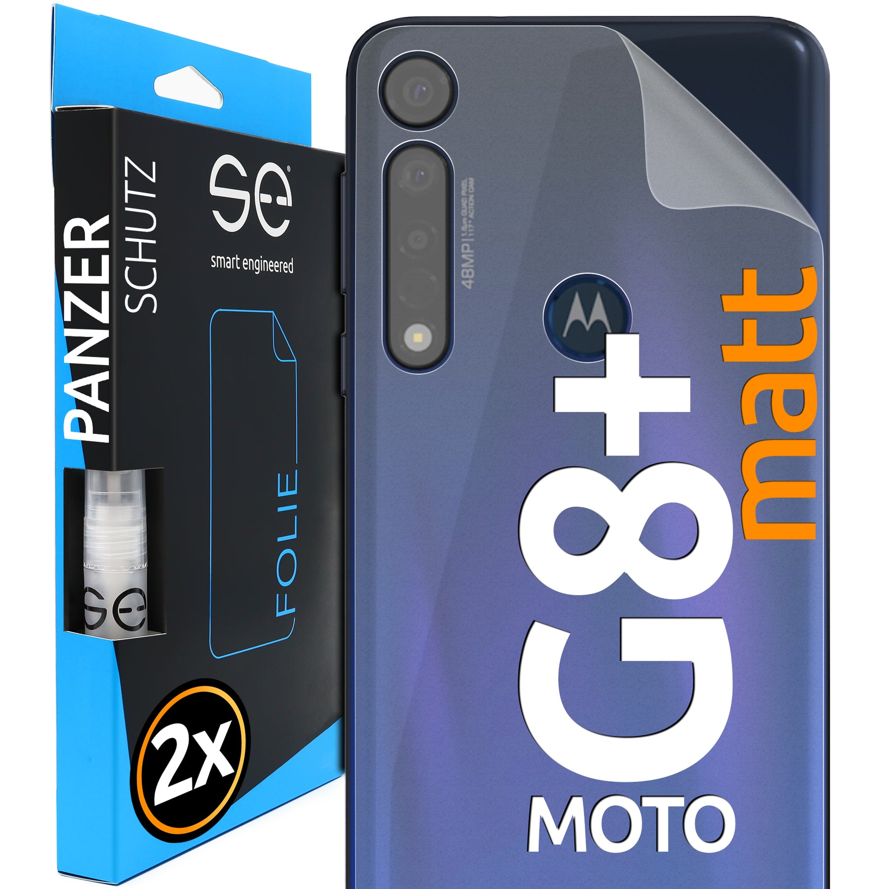Matte protective film back Motorola Moto G8 Plus