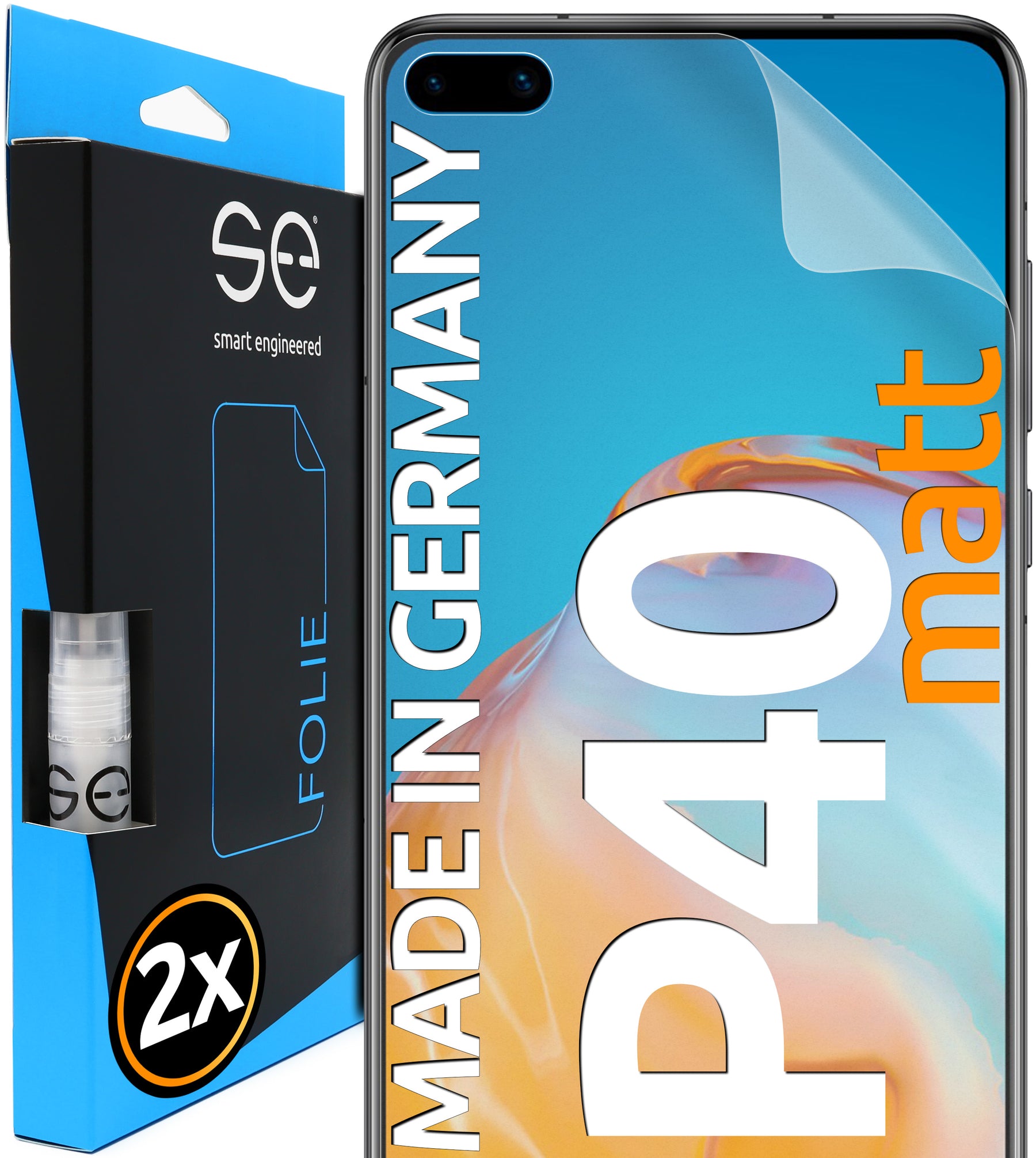 2x 3D Schutzfolie für die Huawei P40 Serie (Transparent, Matt oder Privacy)