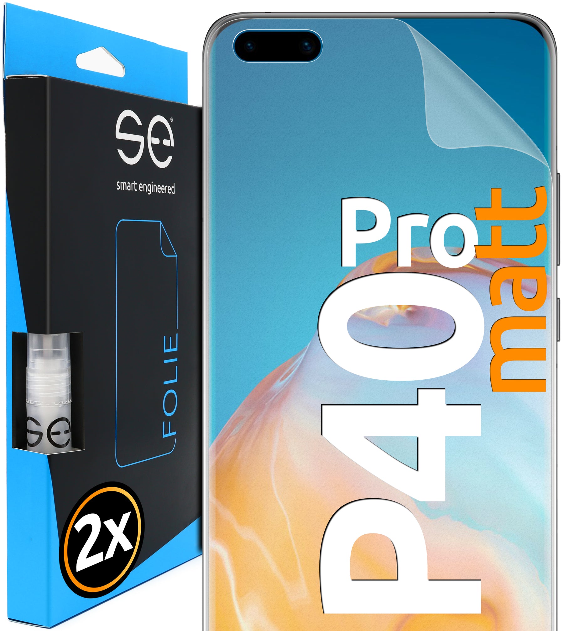 2x 3D Schutzfolie für die Huawei P40 Serie (Transparent, Matt oder Privacy)