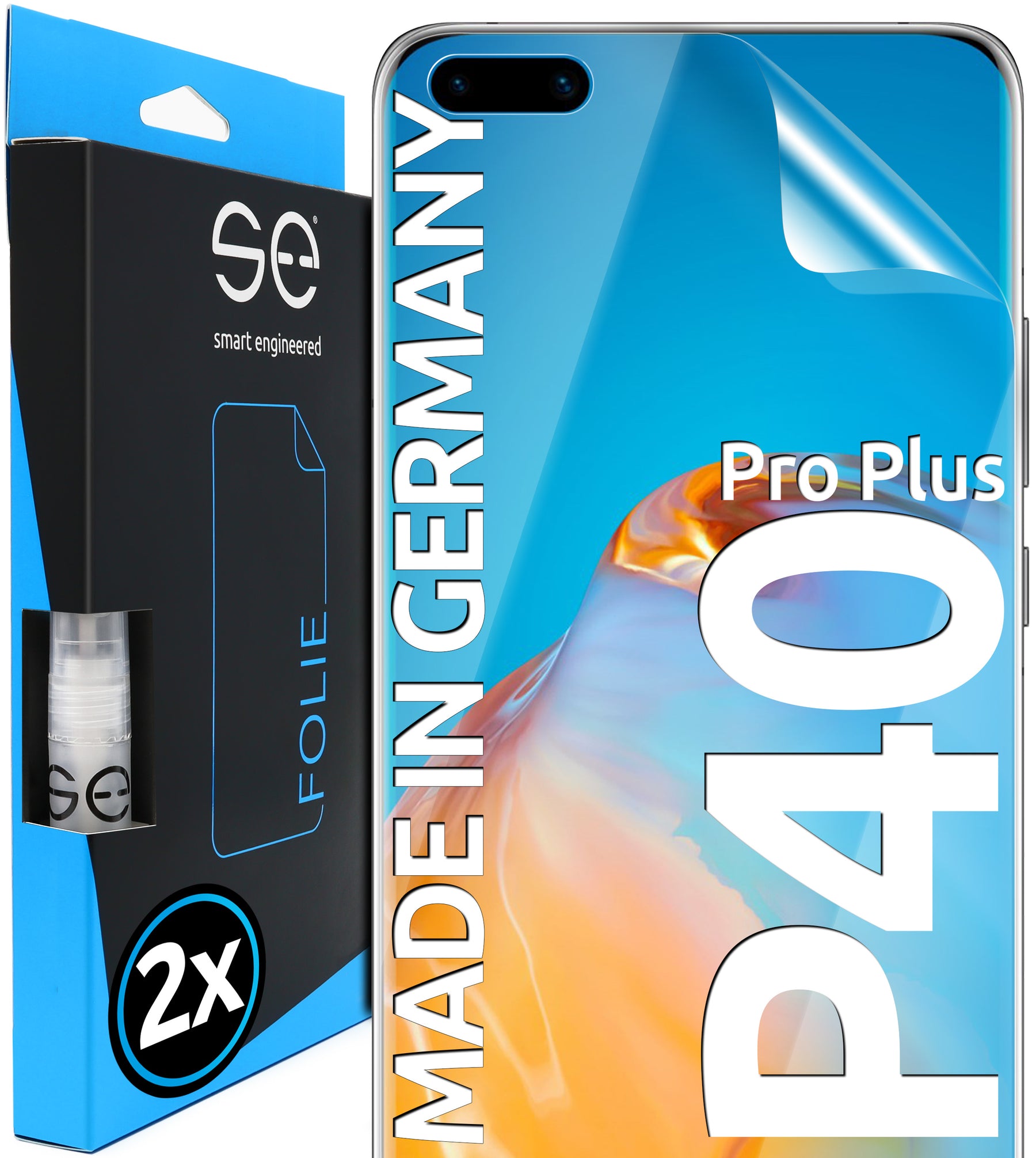 2x 3D Schutzfolie für die Huawei P40 Serie (Transparent, Matt oder Privacy)