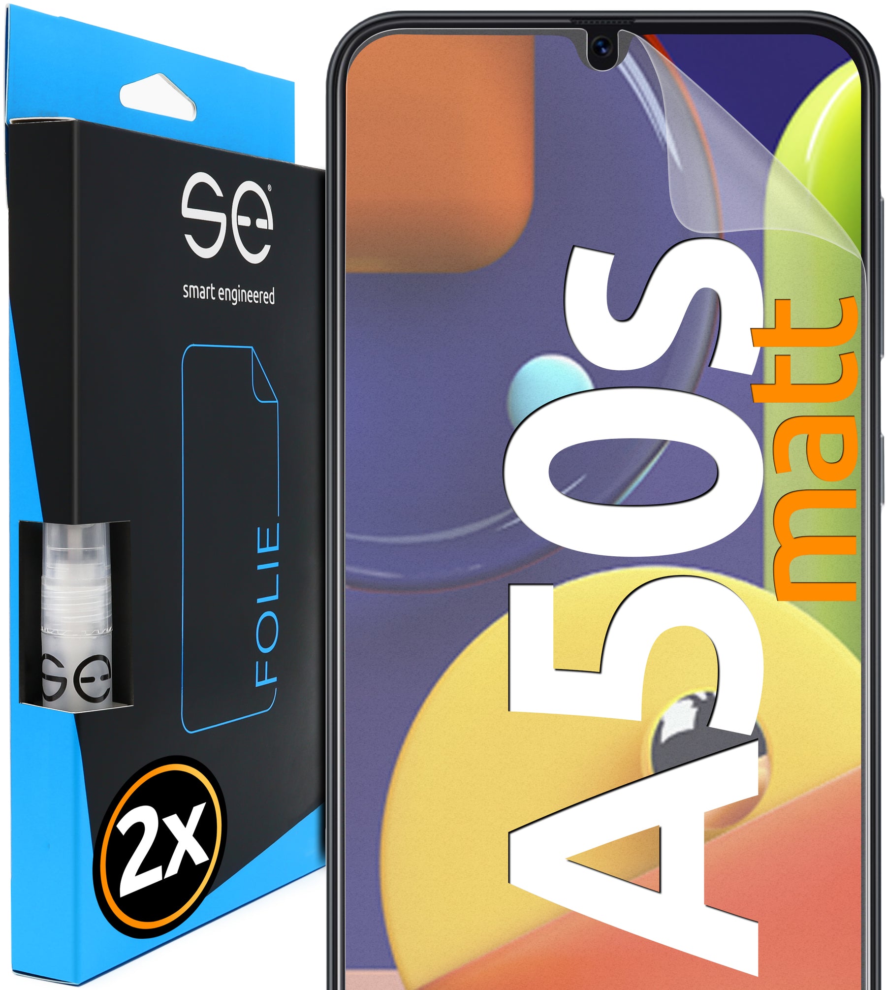 2x 3D protective film for the Samsung Galaxy A50 series (transparent or matte)
