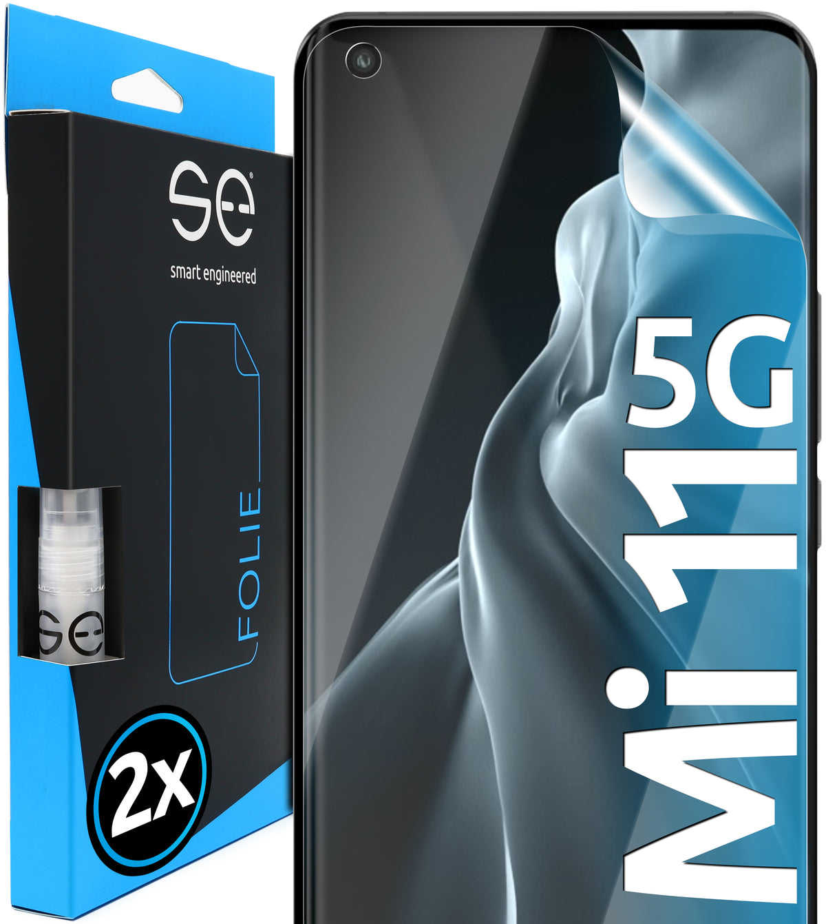 2x se® 3D Screen Protector for the Xiaomi Mi 11 series (Transparent, Matte or Privacy)