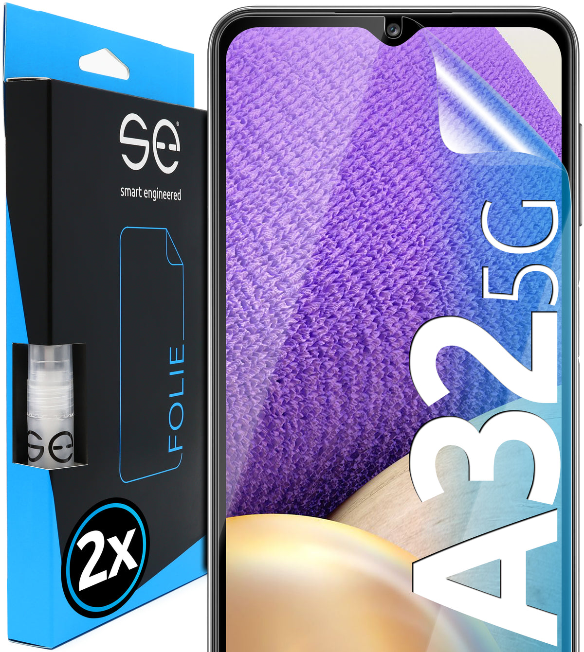 2x se® 3D Screen Protector for the Samsung Galaxy A32 4G or 5G (Transparent or Matte)