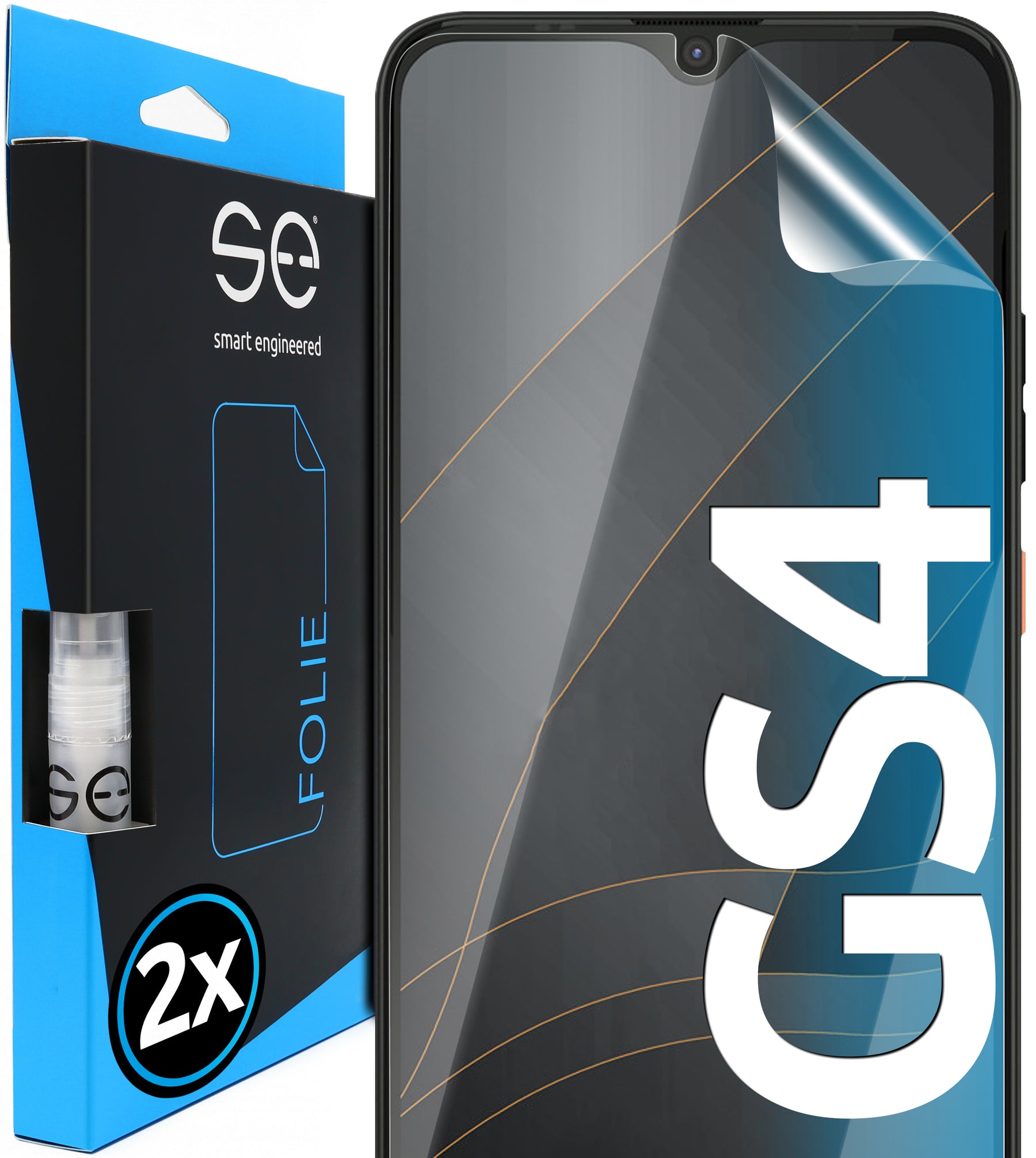2x se® 3D protective film for the Gigaset GS 4 (transparent or matte)