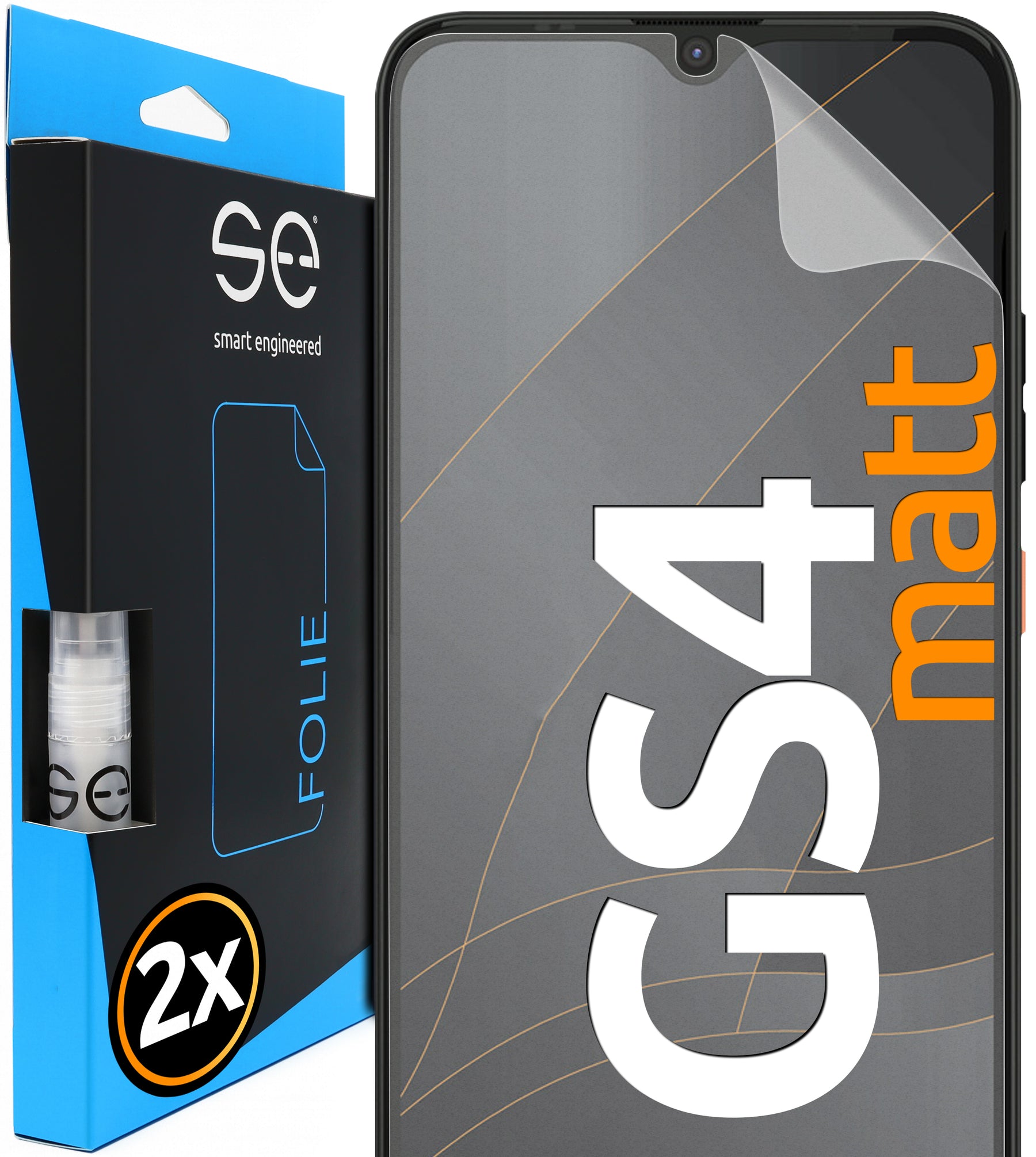 2x se® 3D protective film for the Gigaset GS 4 (transparent or matte)